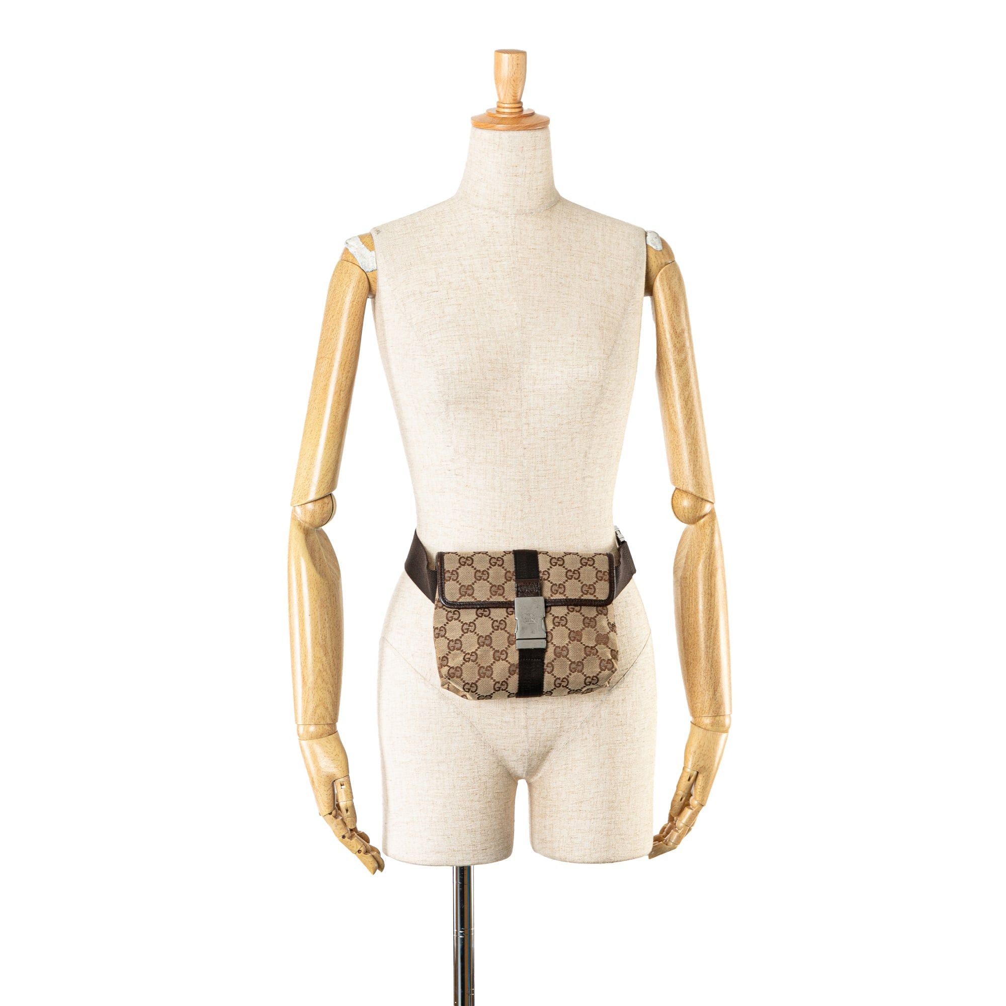 Gucci Gucci GG Canvas Belt Bag Brown Size ONE SIZE - 11 Thumbnail