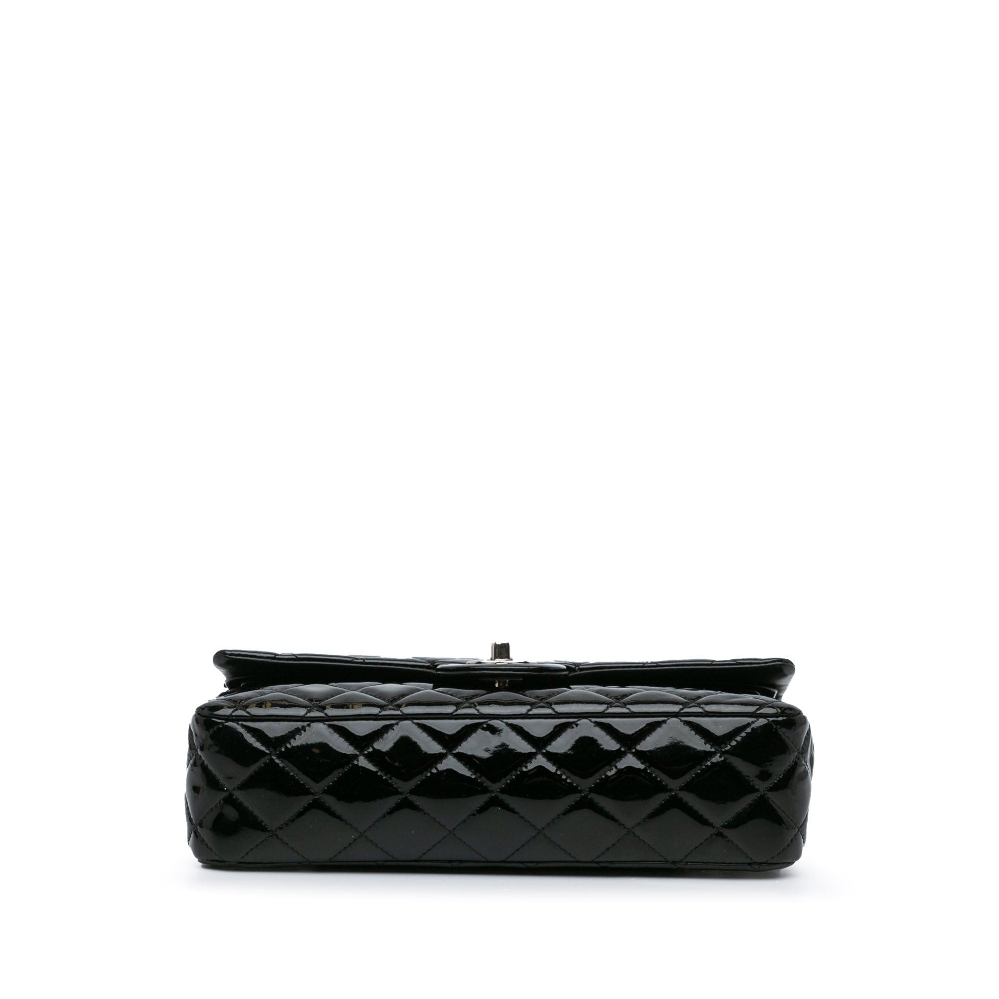Chanel Chanel Medium Classic Patent Double Flap Black Size ONE SIZE - 3 Thumbnail