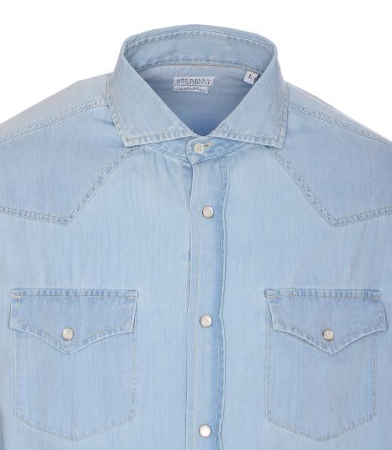 BRUNELLO CUCINELLI Men Long Tops MR6834008 CEI28 Blue