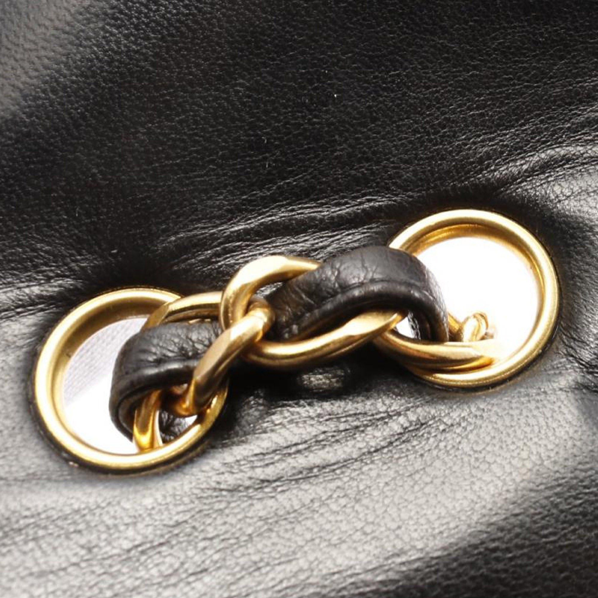 Chanel Chanel Jumbo Classic Lambskin Single Flap Black Size ONE SIZE - 8 Thumbnail