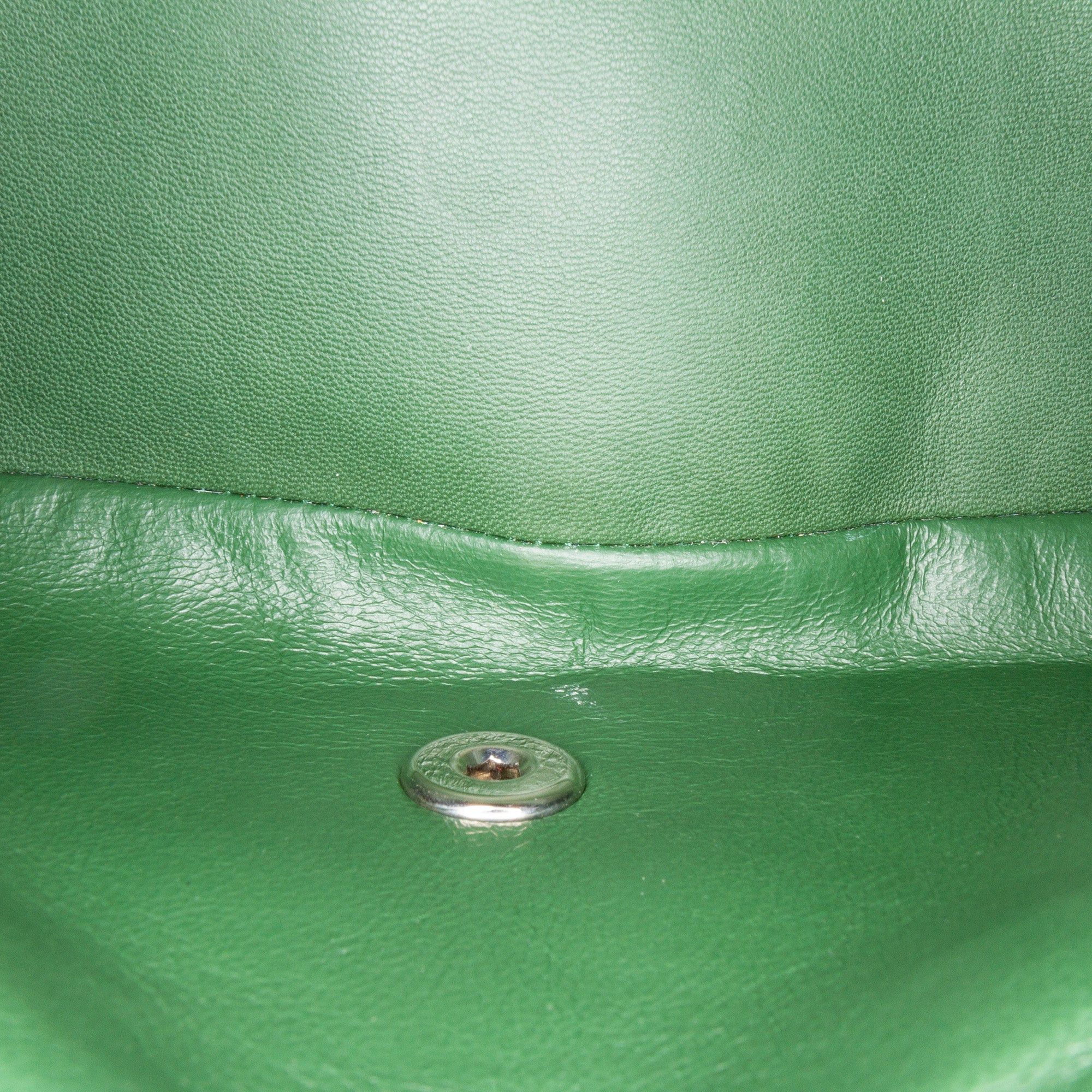 Chanel Chanel Jumbo Classic Patent Double Flap Green Size ONE SIZE - 5 Thumbnail
