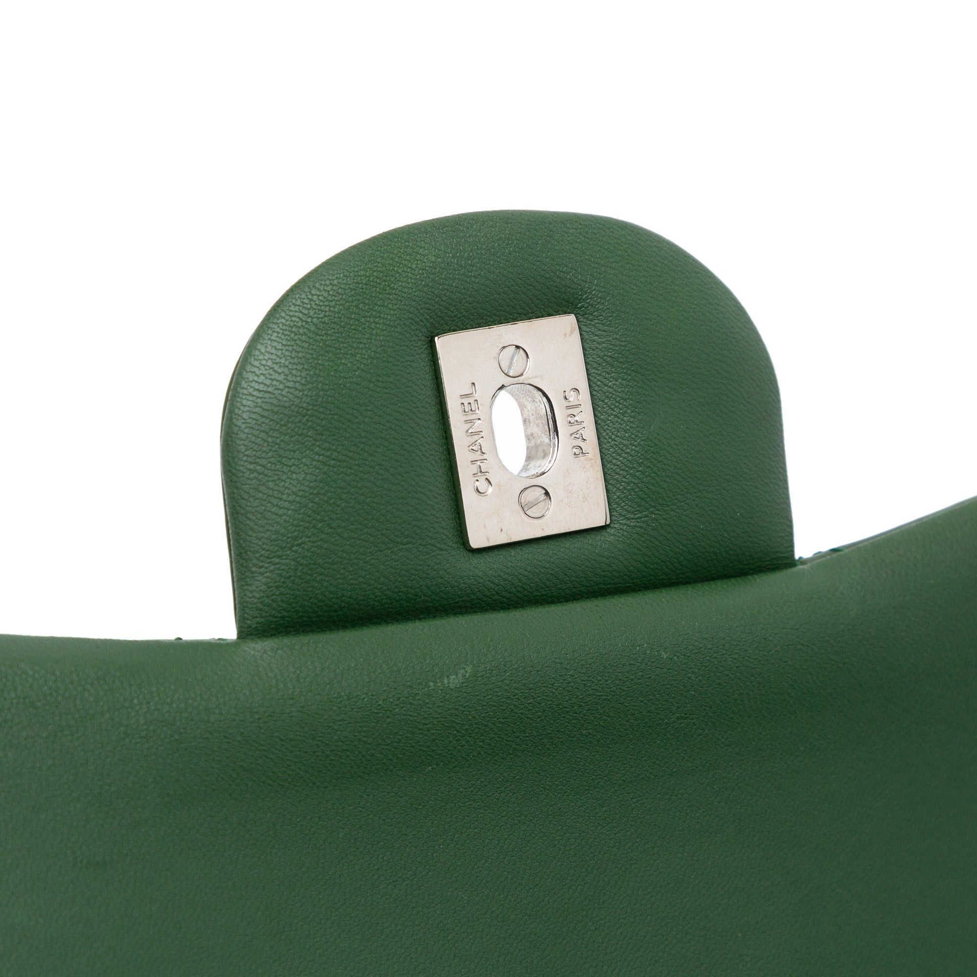 Chanel Chanel Jumbo Classic Patent Double Flap Green Size ONE SIZE - 11 Thumbnail