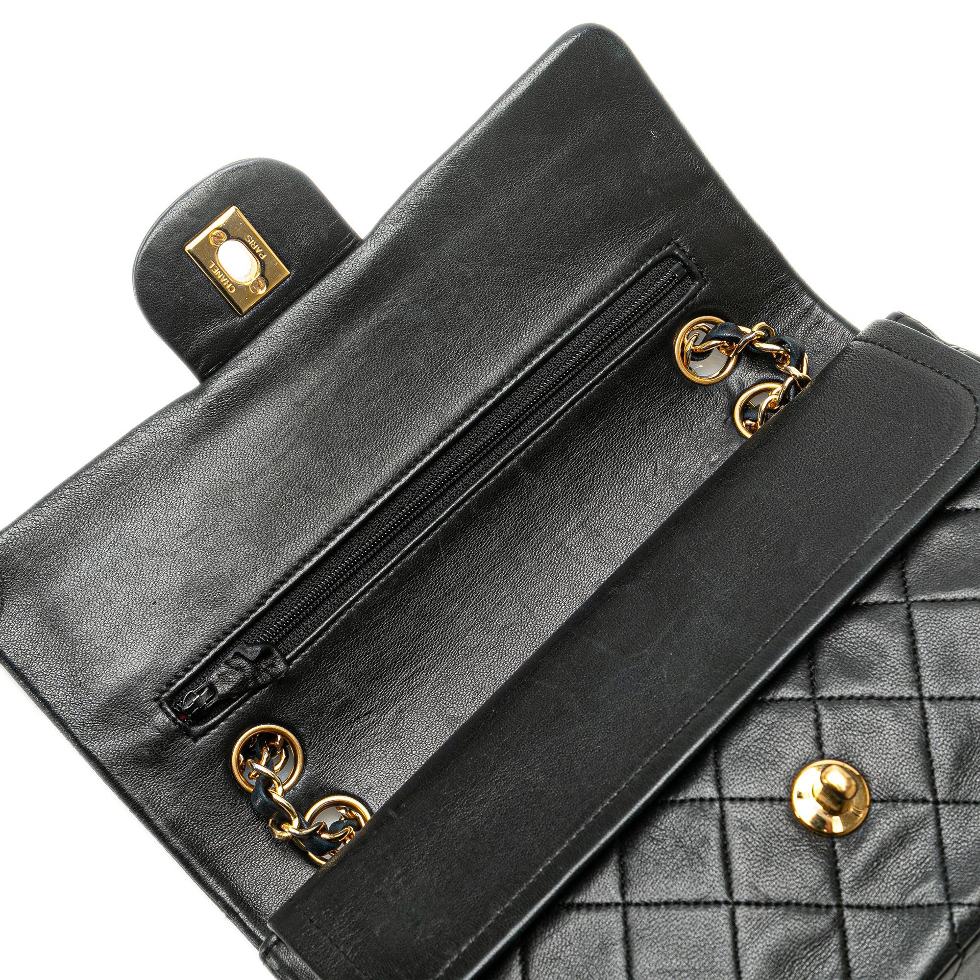 Chanel Chanel Small Classic Lambskin Double Flap Black Size ONE SIZE - 8 Thumbnail