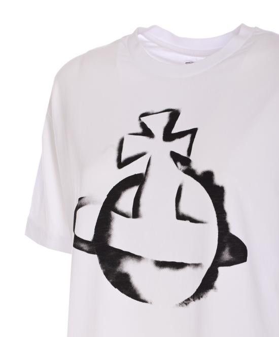 Vivienne Westwood VIVIENNE WESTWOOD Men T-Shirts 3G010033 J001MA401 White Size US L / EU 52-54 / 3 - 3 Thumbnail