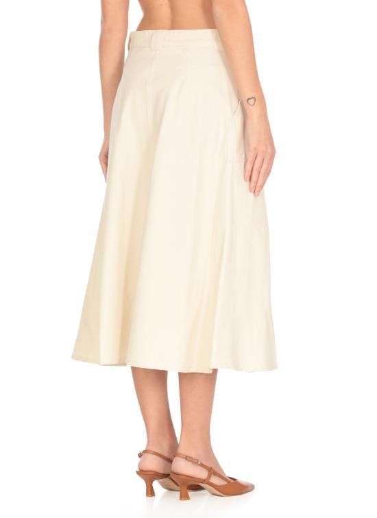 A.P.C. A.P.C. Women Mid Skirts COGBJ F06410 AAC Ivory Size 27" / US 4 / IT 40 - 4 Thumbnail