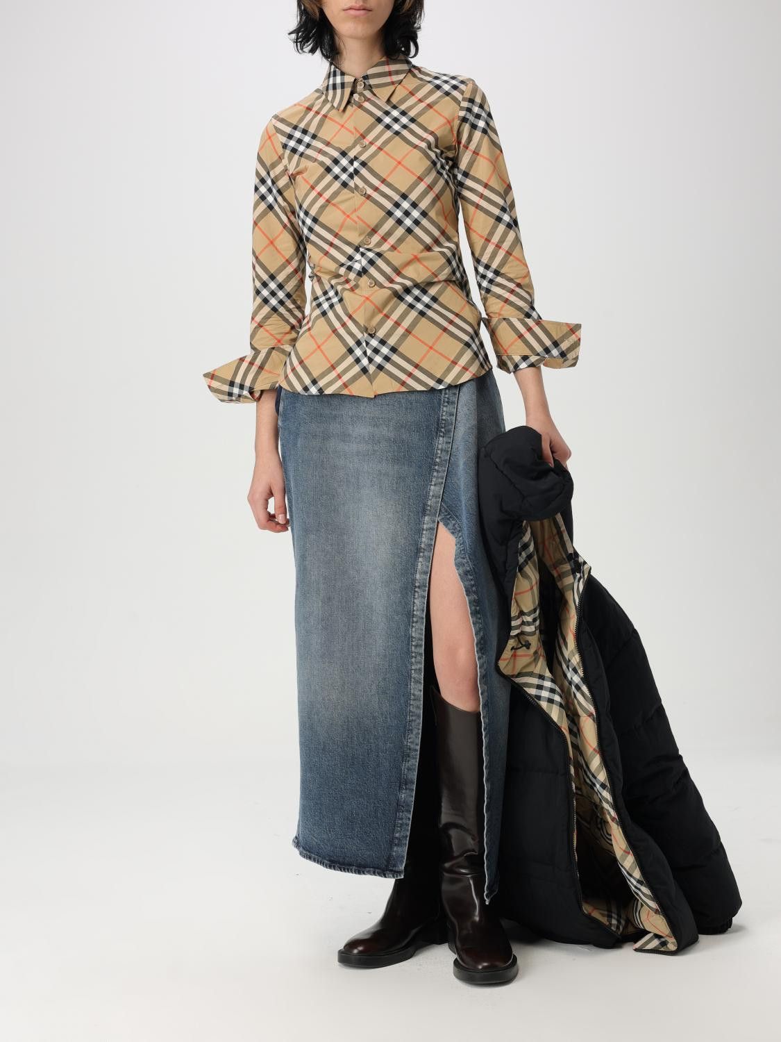 Burberry Burberry Shirt Woman Sand Size XL / US 12-14 / IT 48-50 - 2 Thumbnail