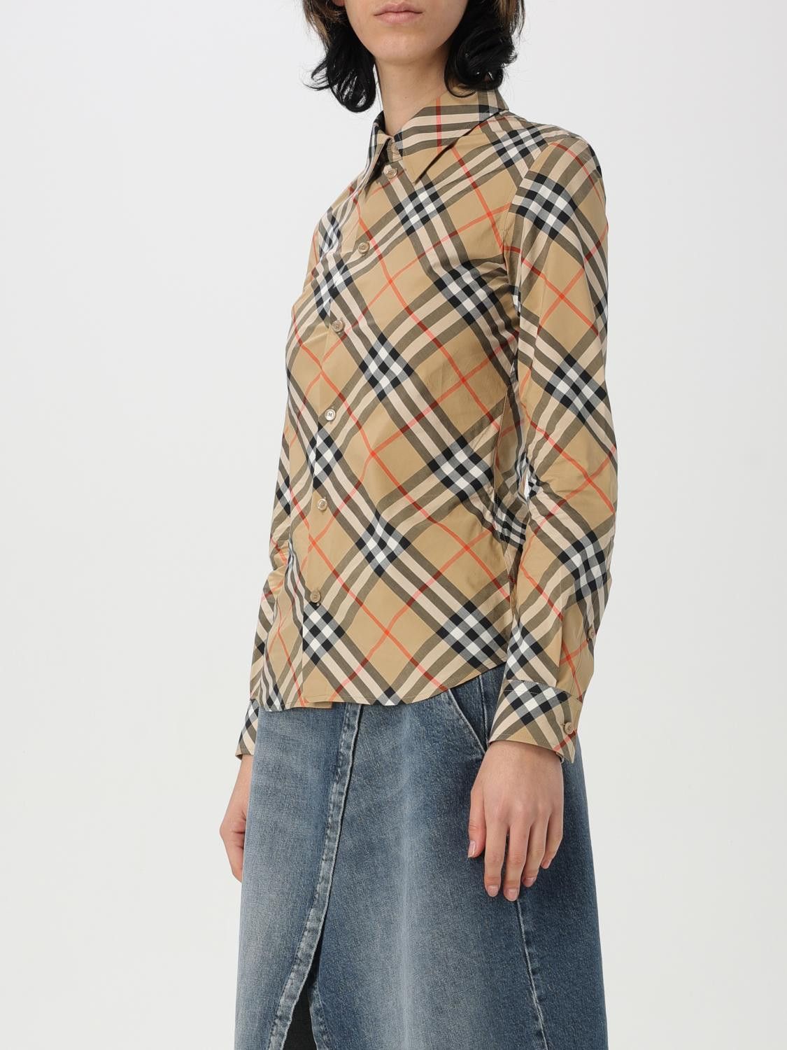 Burberry Burberry Shirt Woman Nude Size S / US 4 / IT 40 - 4 Thumbnail
