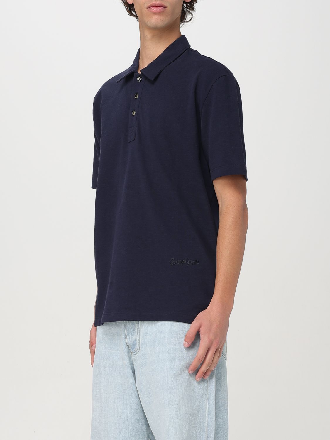 Bottega Veneta Bottega Veneta Polo Shirt Men Blue Size US S / EU 44-46 / 1 - 4 Thumbnail