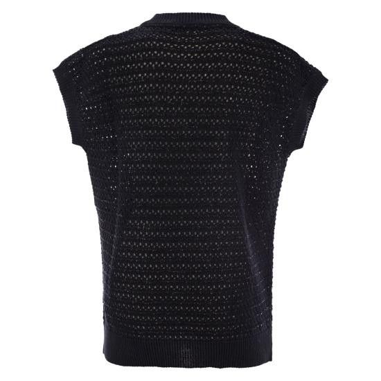 Fabiana Filippi FABIANA FILIPPI Women Sweater MAD275F572 BLACK Size S / US 4 / IT 40 - 2 Thumbnail