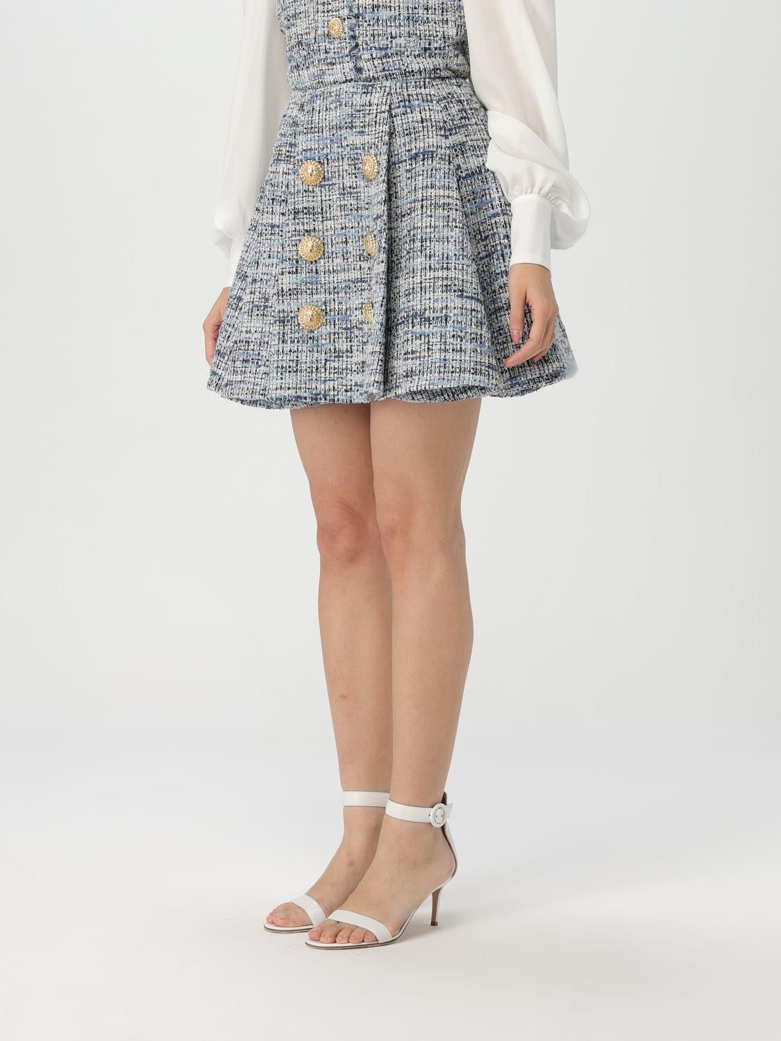 Balmain Balmain Skirt Woman Blue Size 25" / US 0 / IT 36 - 4 Thumbnail