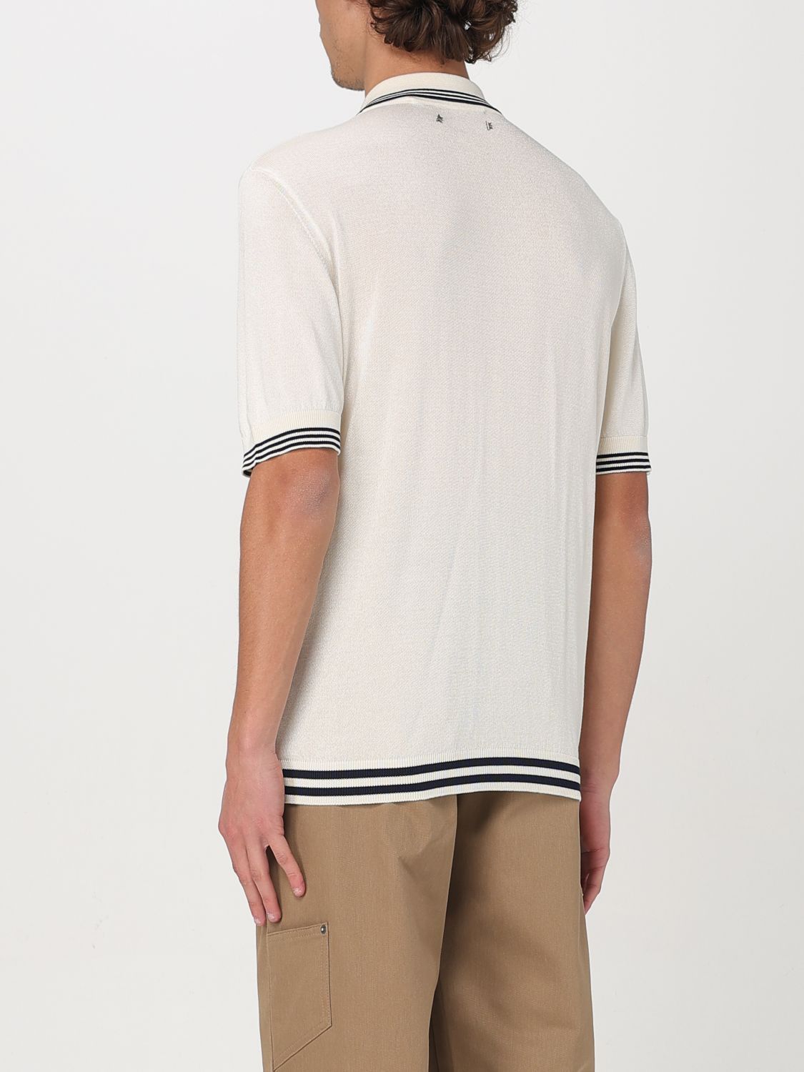 Golden Goose Golden Goose Polo Shirt Men Yellow Cream Size US L / EU 52-54 / 3 - 3 Thumbnail