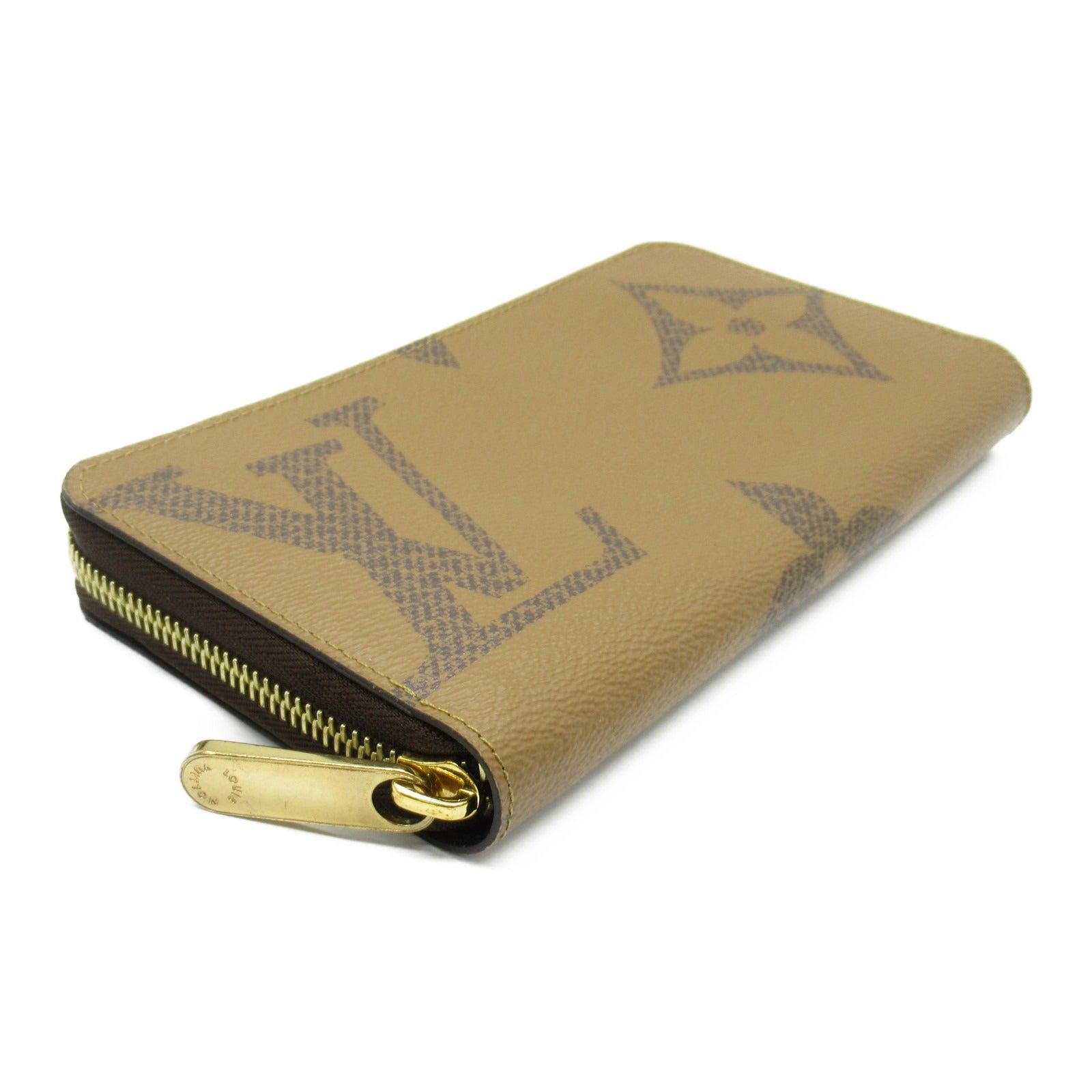Louis Vuitton Louis Vuitton Zippy Wallet Round Long Zipper Coated Canvas Monogram Giant Reverse Brown Size ONE SIZE - 3 Thumbnail