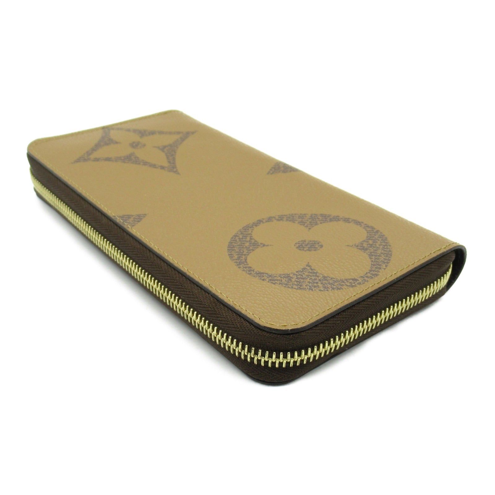 Louis Vuitton Louis Vuitton Zippy Wallet Round Long Zipper Coated Canvas Monogram Giant Reverse Brown Size ONE SIZE - 4 Thumbnail