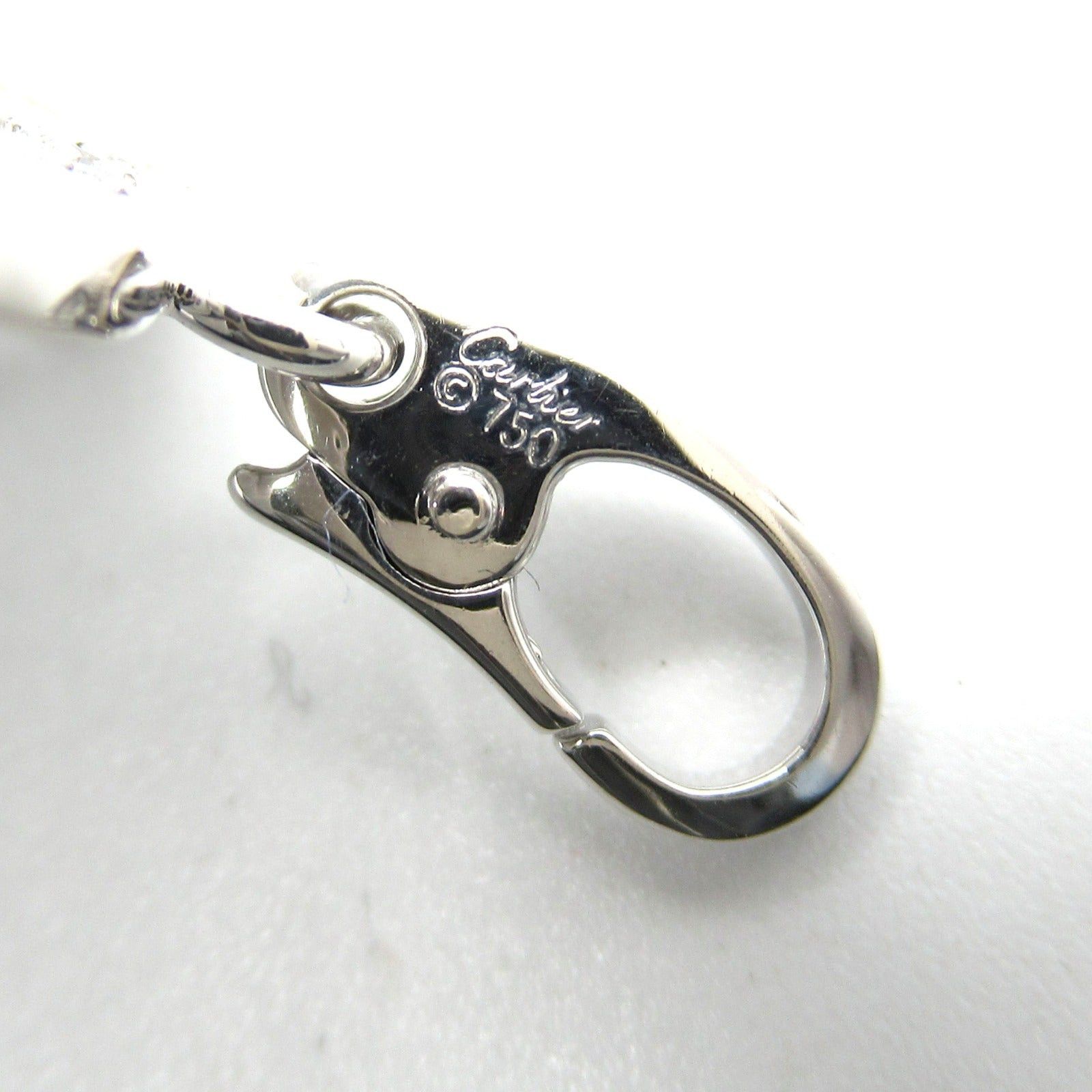 Cartier Cartier 2C Heart Charm Diamond Pendant Top K18Wg (White Gold) Clear Size ONE SIZE - 4 Thumbnail