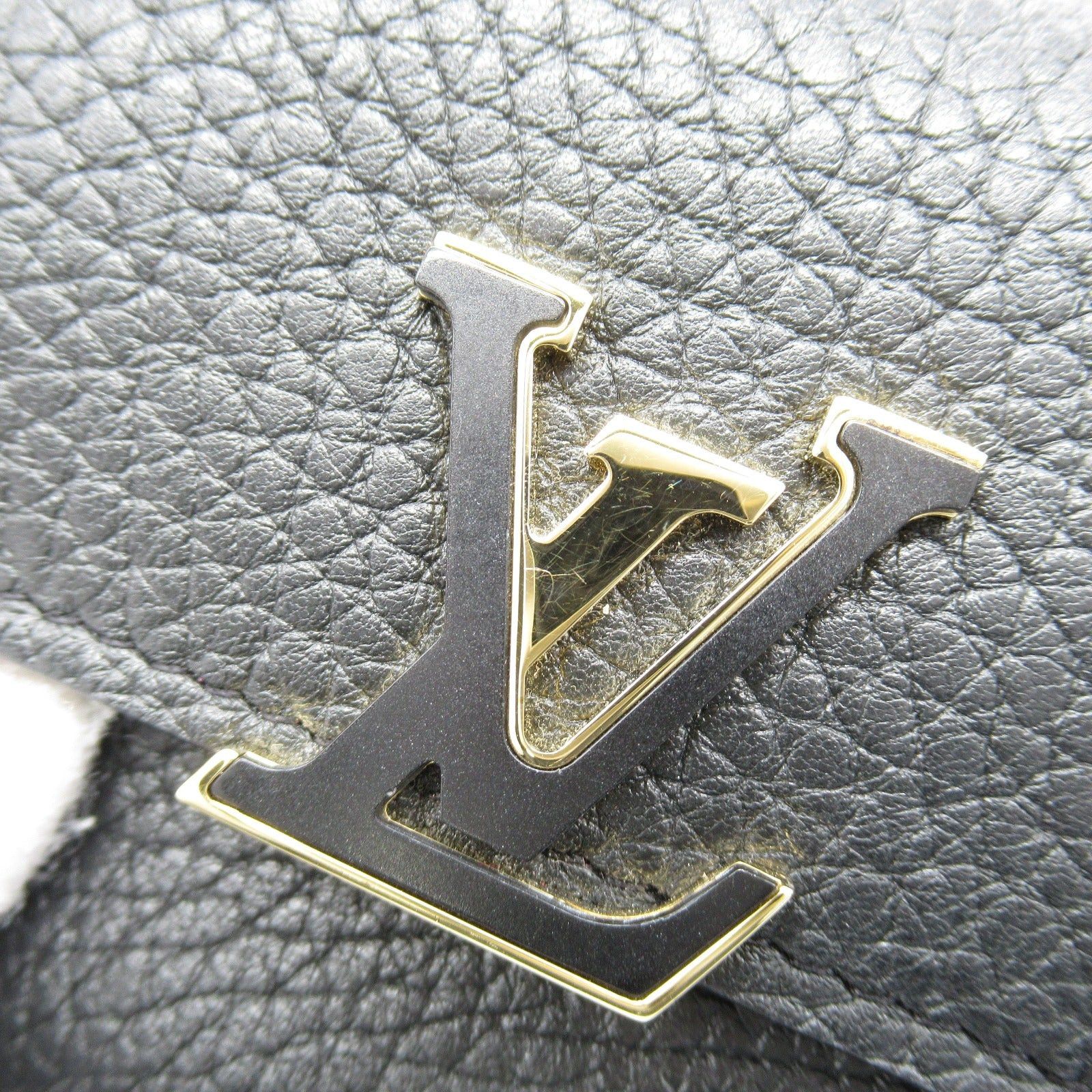 Louis Vuitton Louis Vuitton Portefeuille Capucines Xs Trifold Wallet Leather Taurillon Black Noir Size ONE SIZE - 7 Thumbnail