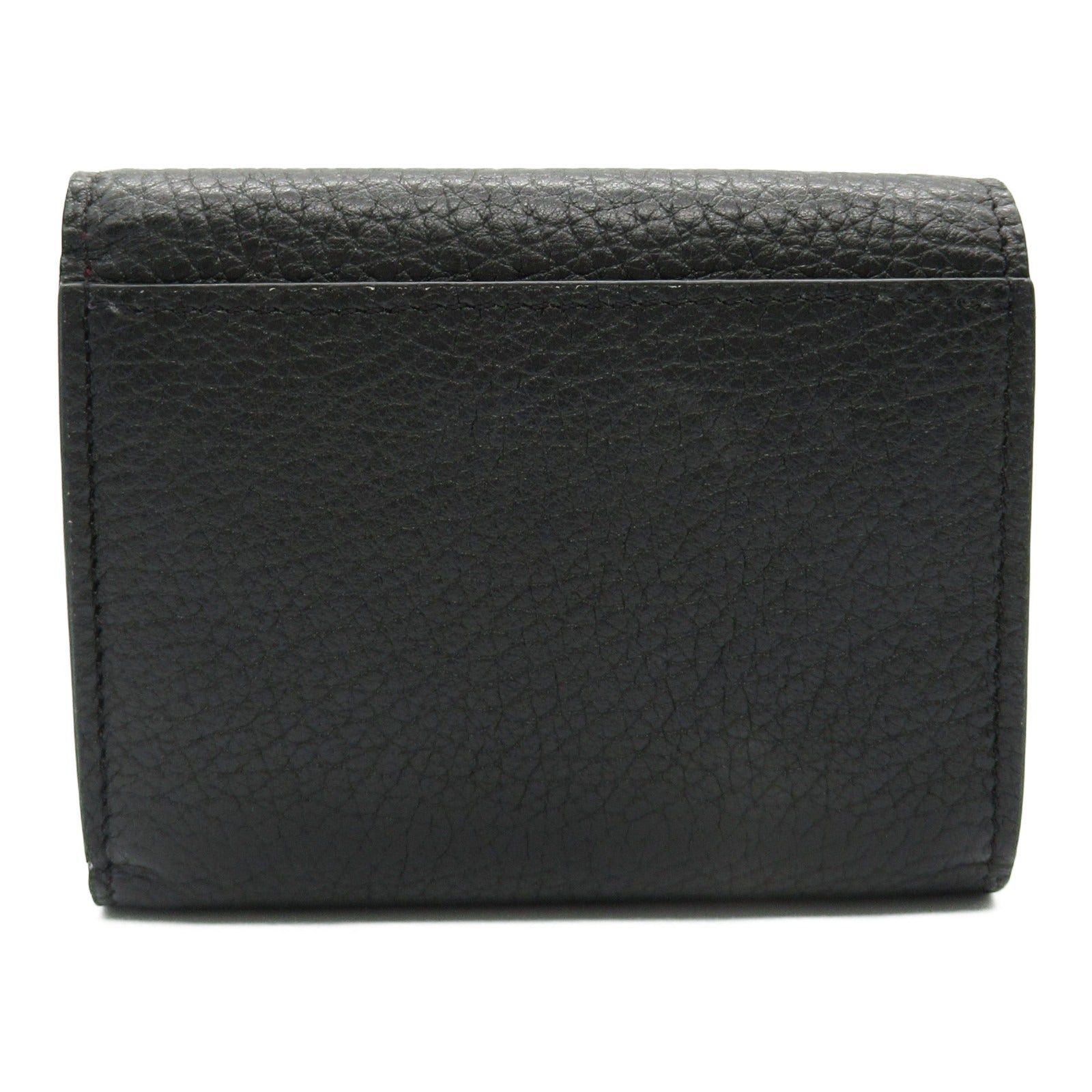 Louis Vuitton Louis Vuitton Portefeuille Capucines Xs Trifold Wallet Leather Taurillon Black Noir Size ONE SIZE - 2 Thumbnail