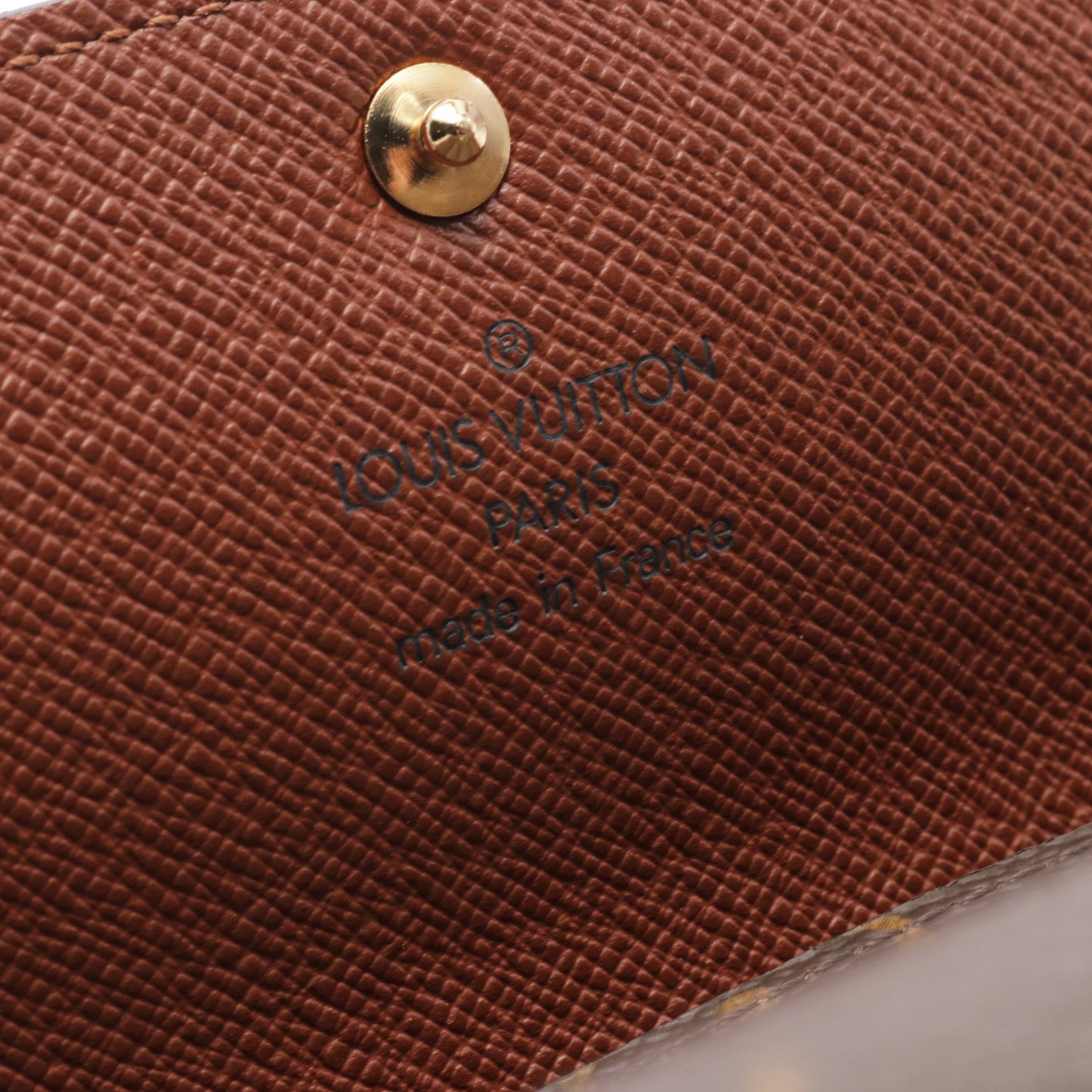 Louis Vuitton Louis Vuitton Pochette Porte-Monnaie Credit Monogram Bi-Fold Long Wallet Leather Brown Size ONE SIZE - 4 Thumbnail