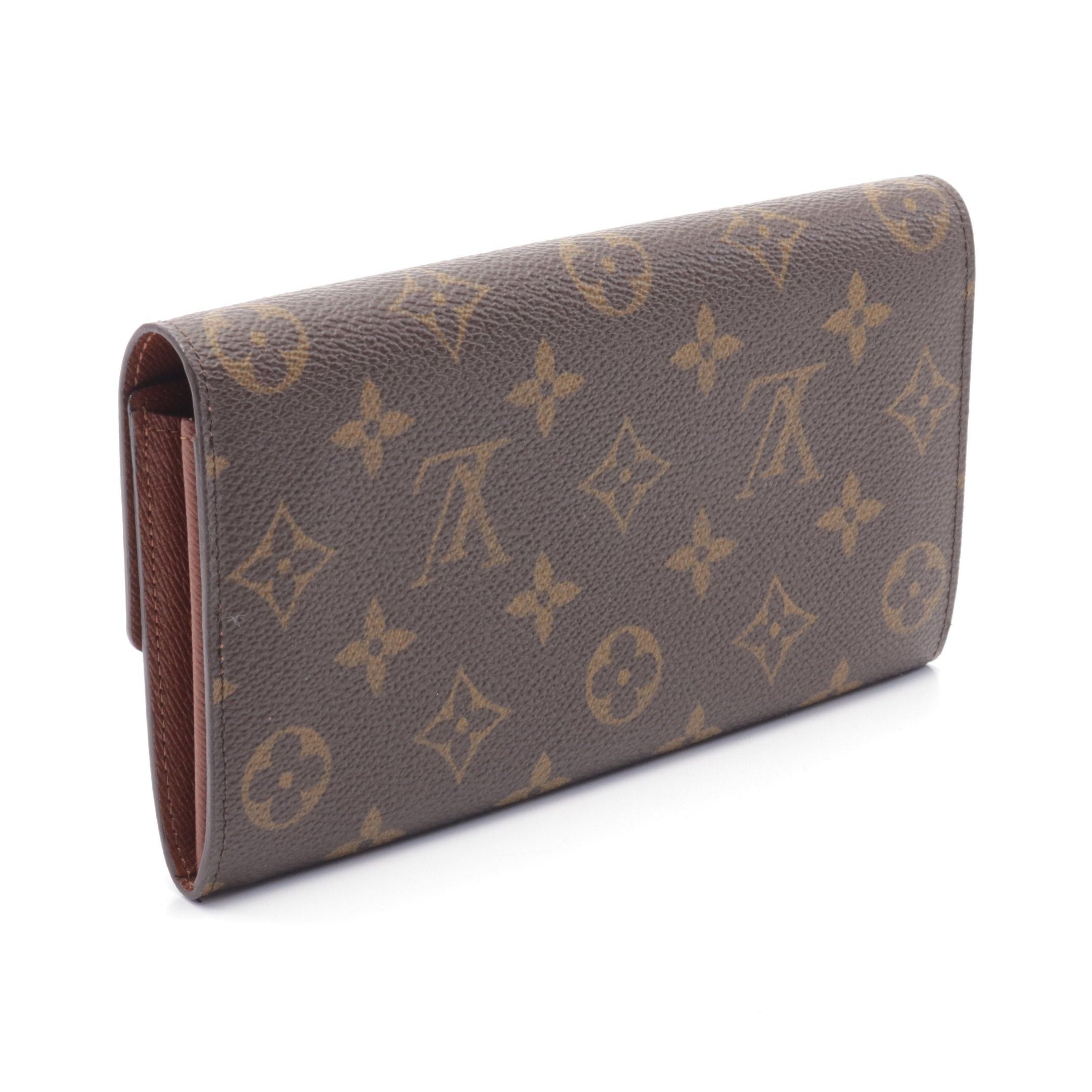 Louis Vuitton Louis Vuitton Pochette Porte-Monnaie Credit Monogram Bi-Fold Long Wallet Leather Brown Size ONE SIZE - 2 Thumbnail