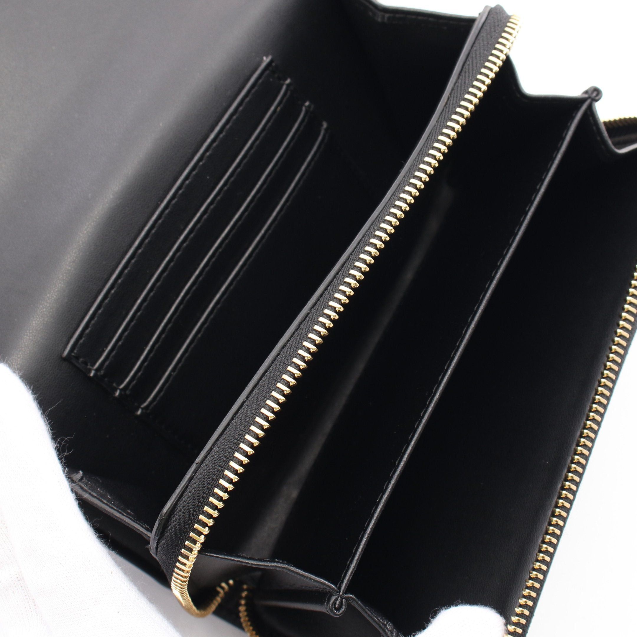 Stella McCartney Stella Mccartney Stella Logo Crossbody Wallet Shoulder Fake Leather Black Size ONE SIZE - 3 Thumbnail