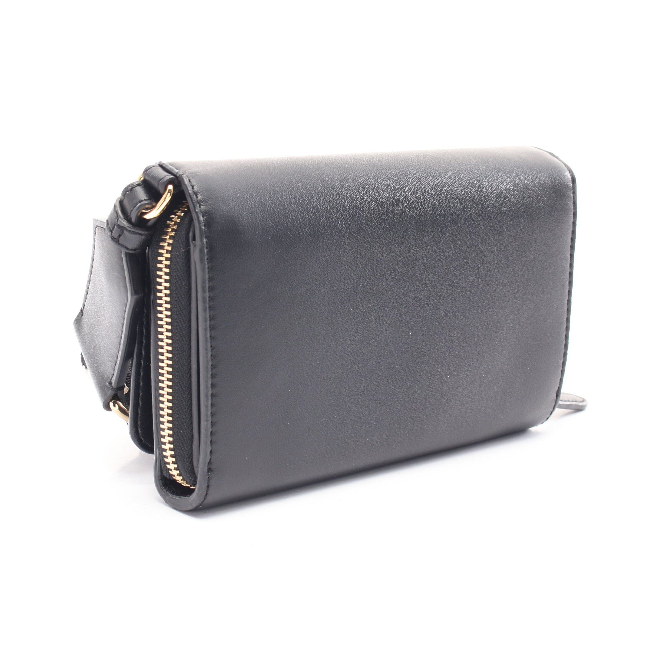 Stella McCartney Stella Mccartney Stella Logo Crossbody Wallet Shoulder Fake Leather Black Size ONE SIZE - 2 Thumbnail