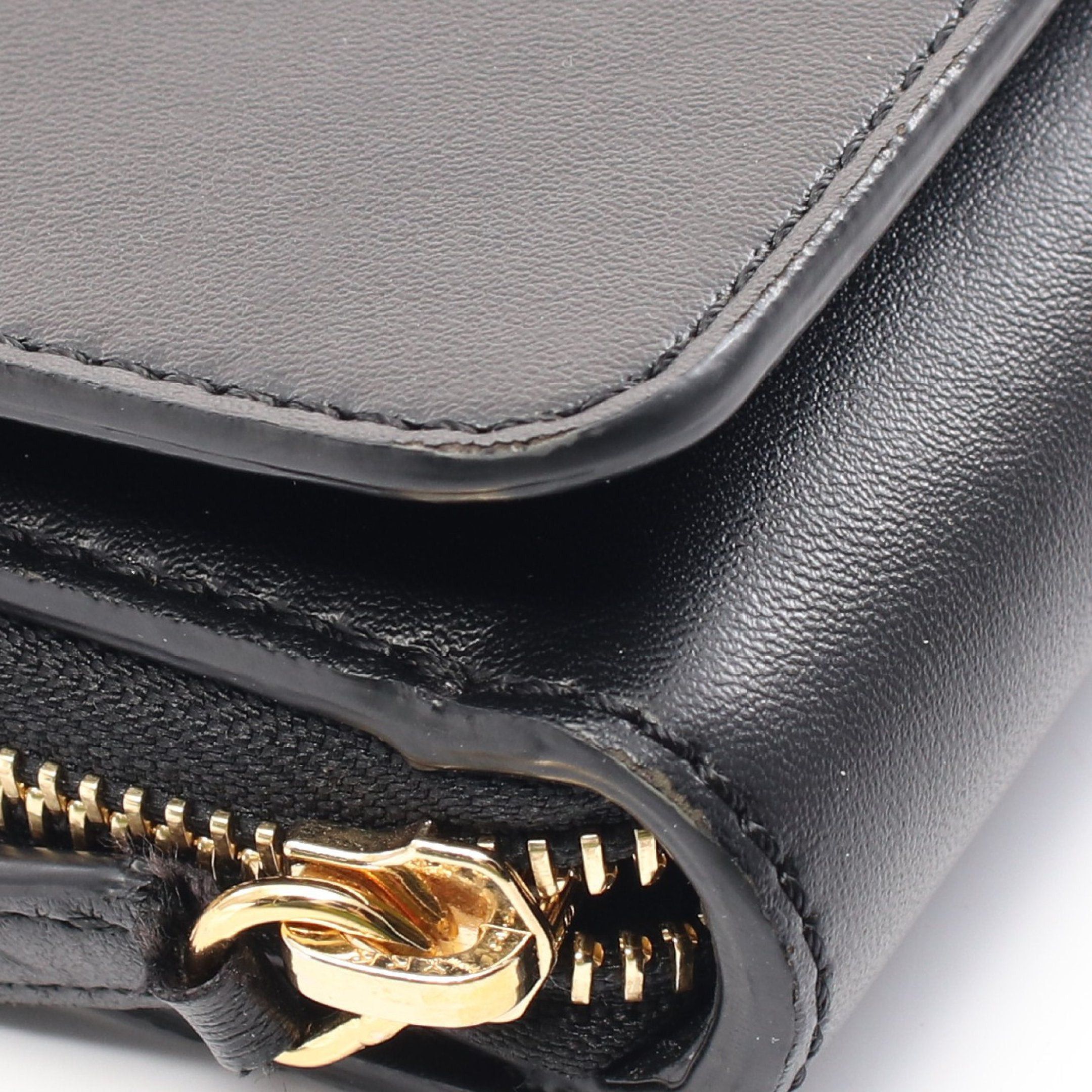 Stella McCartney Stella Mccartney Stella Logo Crossbody Wallet Shoulder Fake Leather Black Size ONE SIZE - 6 Thumbnail