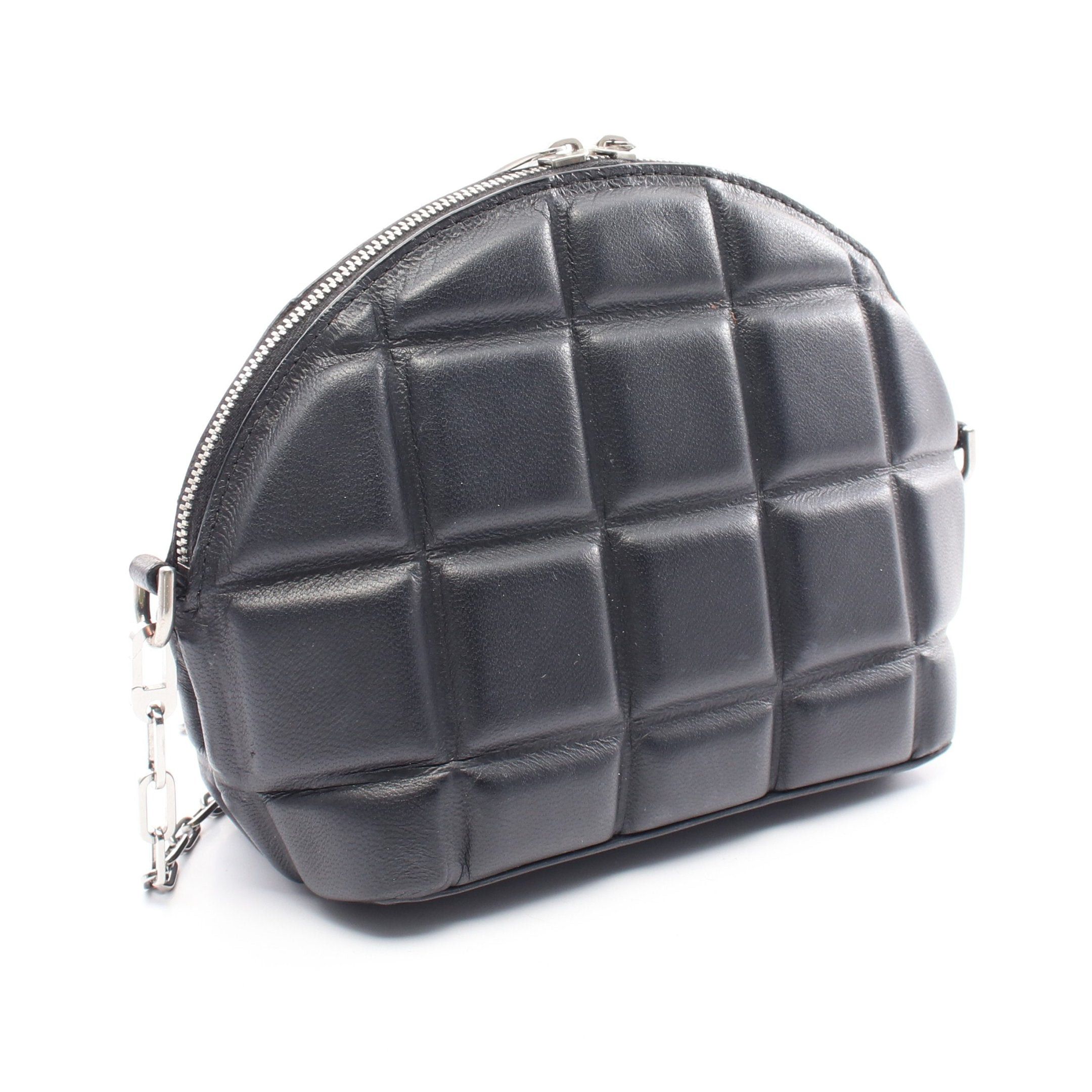 Bottega Veneta Bottega Veneta Padet Half Moon Chain Shoulder Bag Leather Black Size ONE SIZE - 2 Thumbnail
