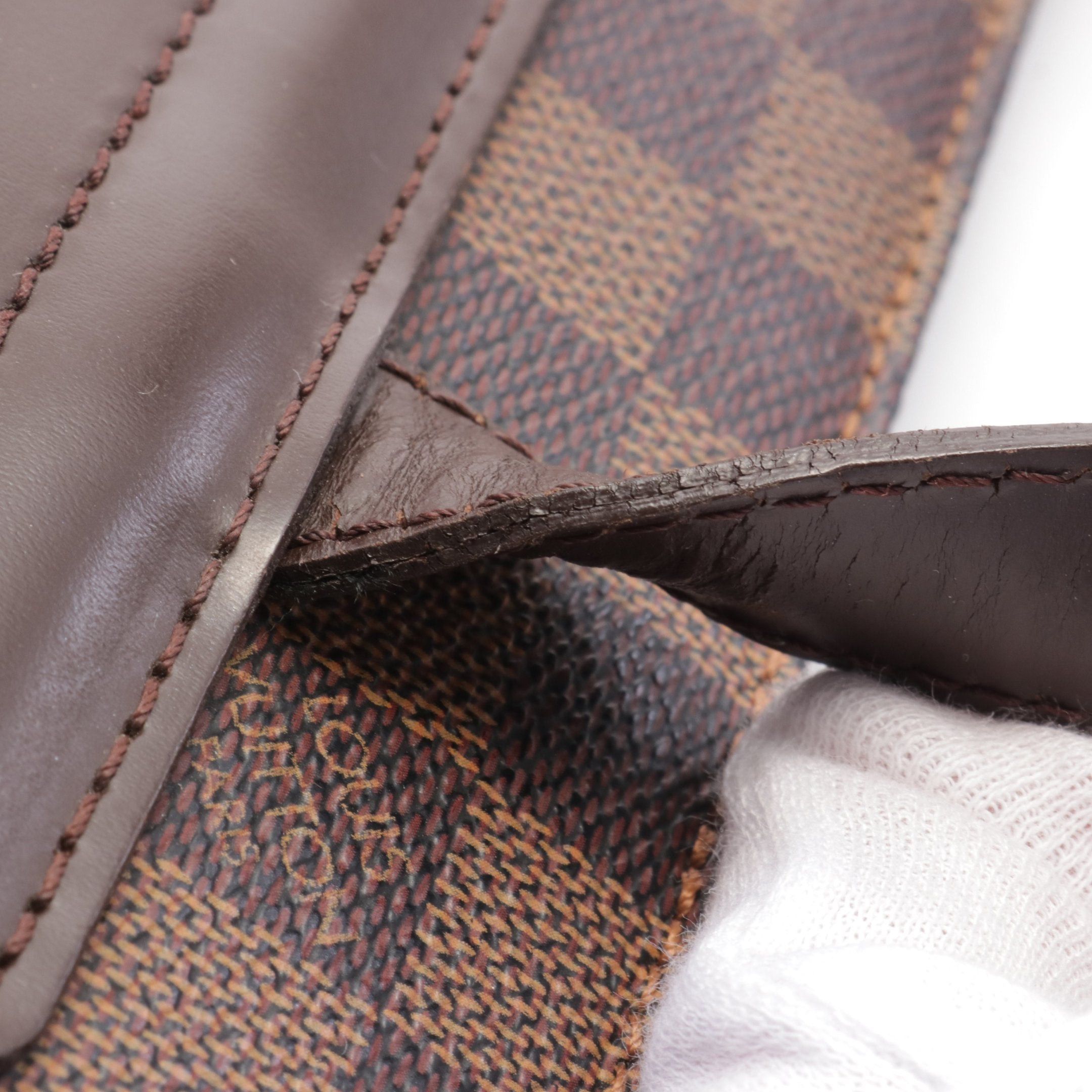 Louis Vuitton Louis Vuitton Parioli Pm Damier Ebene Shoulder Bag Tote Leather Brown Size ONE SIZE - 9 Thumbnail