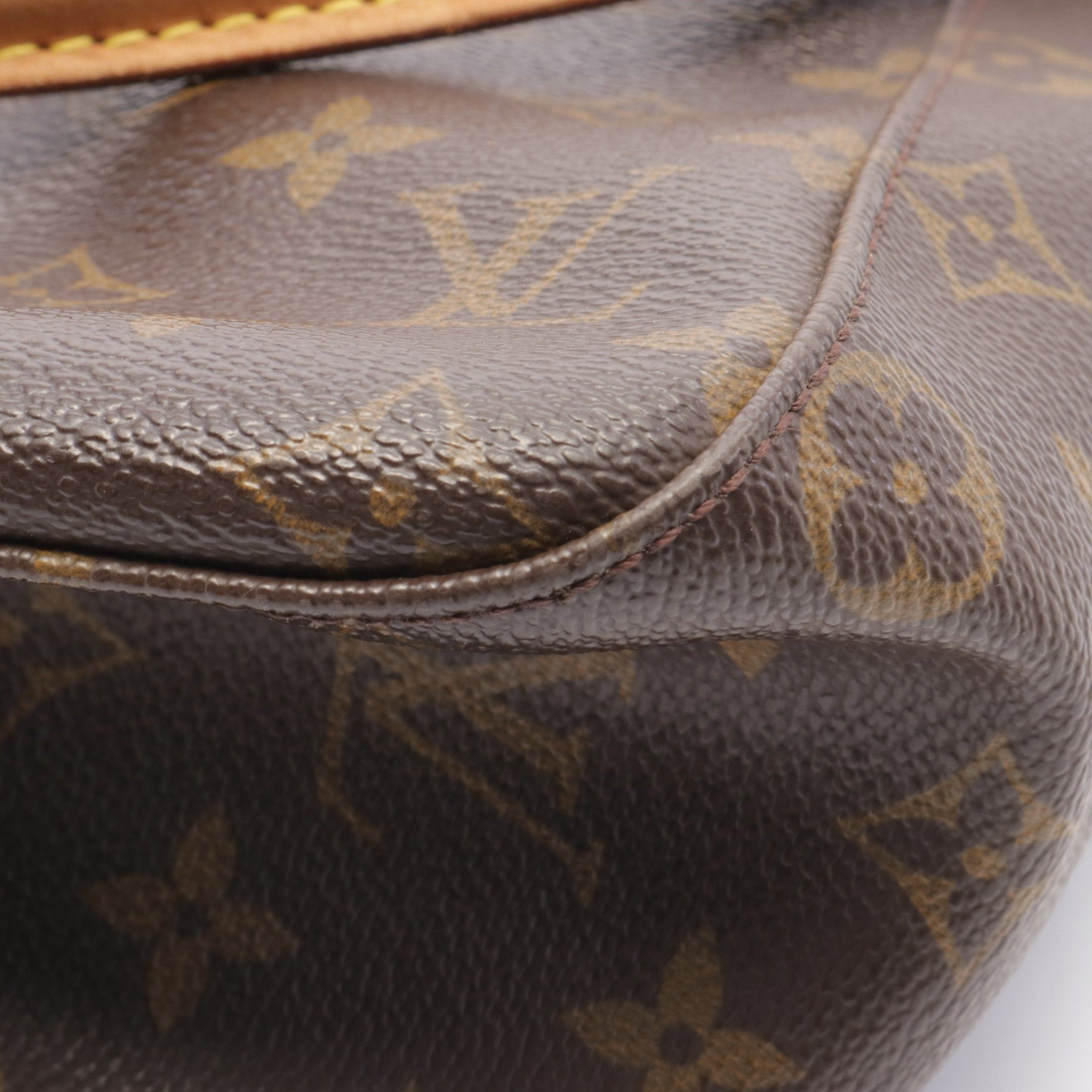 Louis Vuitton Louis Vuitton Looping Gm Monogram Shoulder Bag Leather Brown Size ONE SIZE - 8 Thumbnail