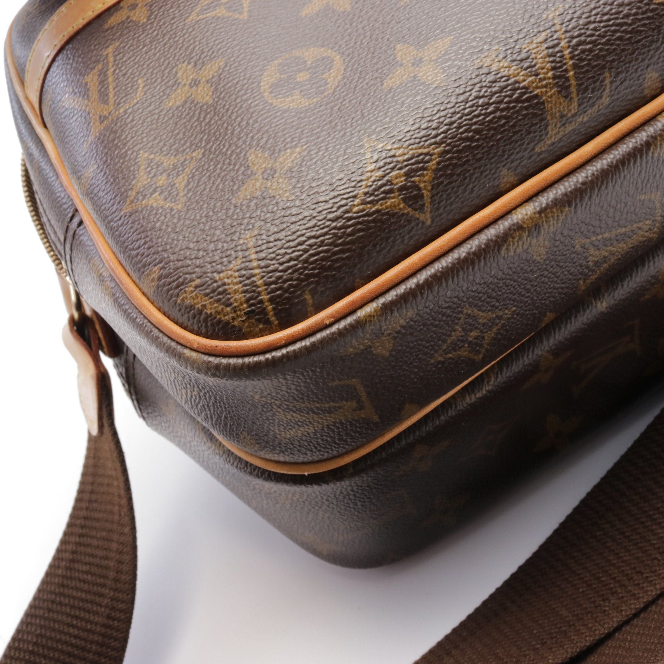 Louis Vuitton Louis Vuitton Reporter Pm Monogram Shoulder Bag Leather Brown Size ONE SIZE - 8 Thumbnail