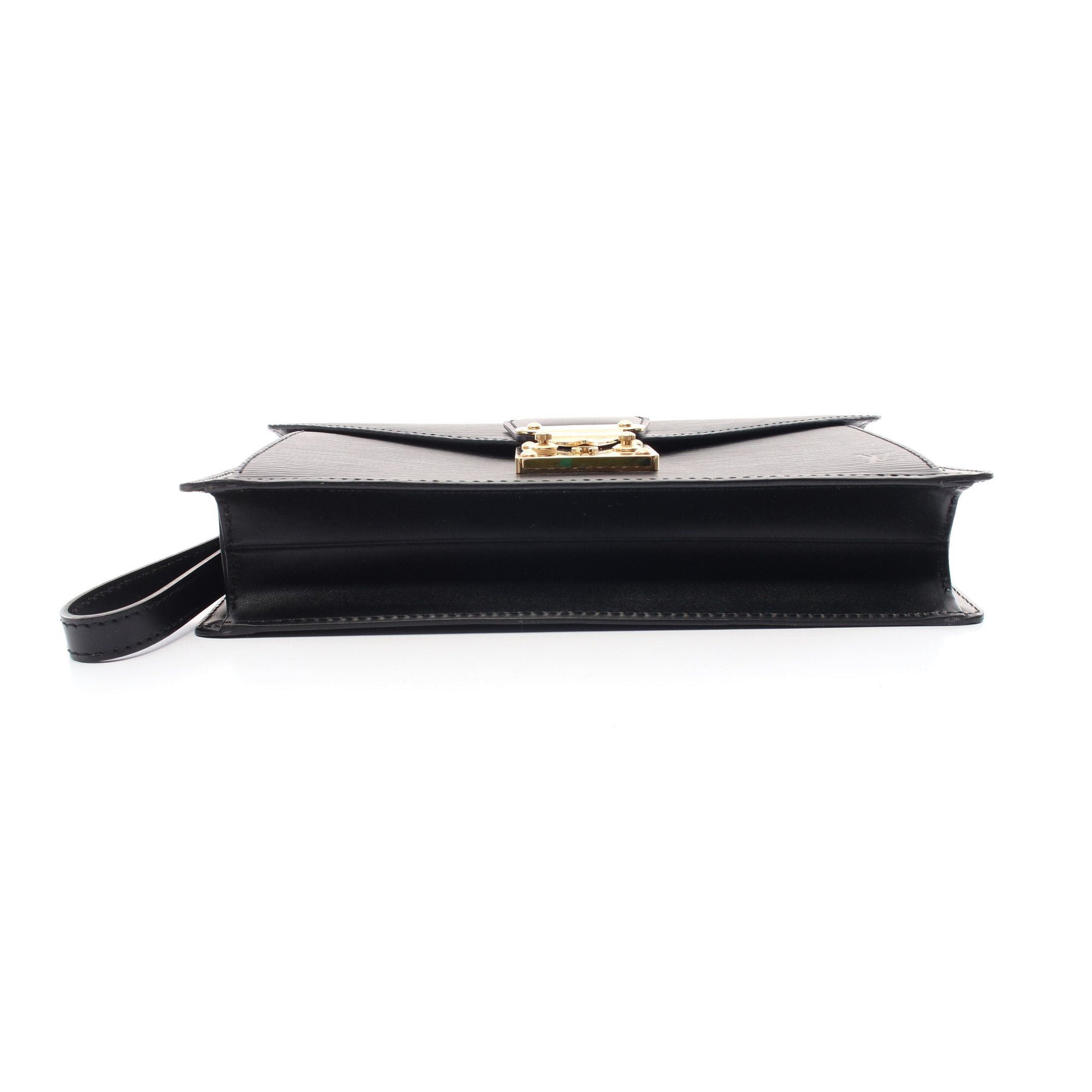 Louis Vuitton Louis Vuitton Serie Dragonne Epi Noir Clutch Bag Leather Black Size ONE SIZE - 12 Thumbnail