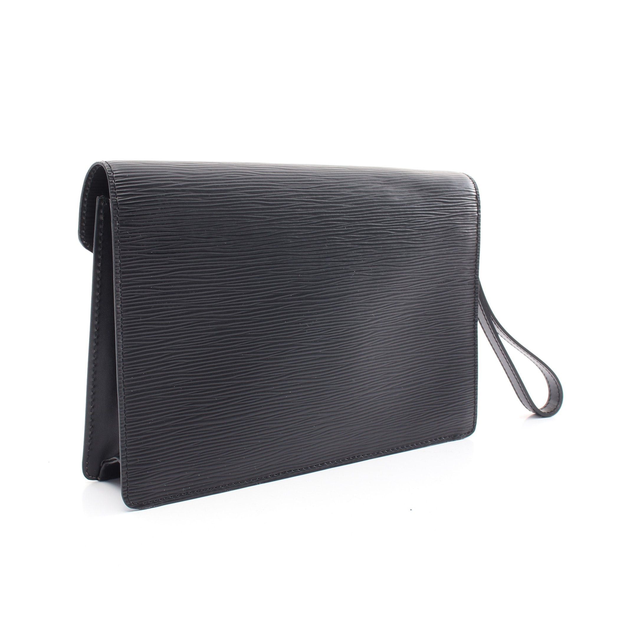 Louis Vuitton Louis Vuitton Serie Dragonne Epi Noir Clutch Bag Leather Black Size ONE SIZE - 2 Thumbnail