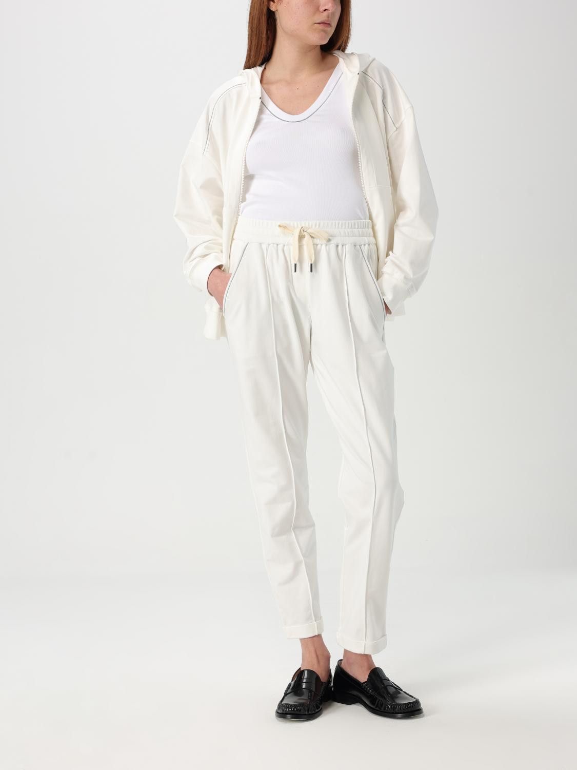 Brunello Cucinelli Brunello Cucinelli Sweatshirt Woman Natural Size M / US 6-8 / IT 42-44 - 2 Thumbnail
