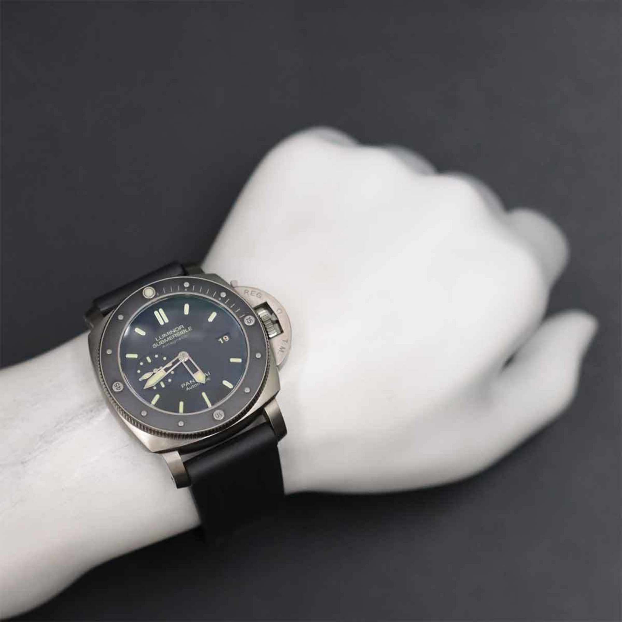 Panerai Panerai Luminor 1950 Submersible Amagnetic 3 Days Titanium PAM00389 Men's Watch Date Power Reserve Automatic Size ONE SIZE - 4 Thumbnail
