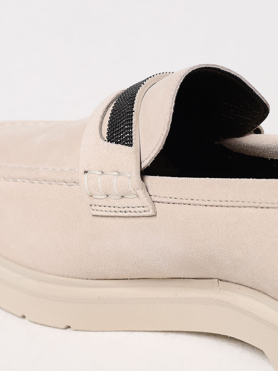 Brunello Cucinelli Brunello Cucinelli Loafers Woman Beige Size US 10 / IT 40 - 4 Thumbnail