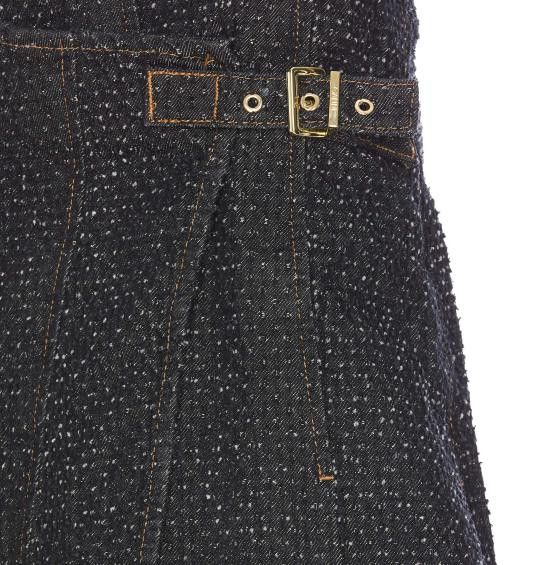 Ganni GANNI Women Mid Skirts J1618 099 Black Size 26" / US 2 / IT 38 - 3 Thumbnail