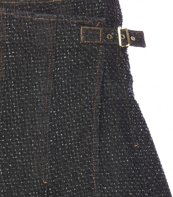 Ganni GANNI Women Mid Skirts J1618 099 Black Size 26" / US 2 / IT 38 - 4 Thumbnail