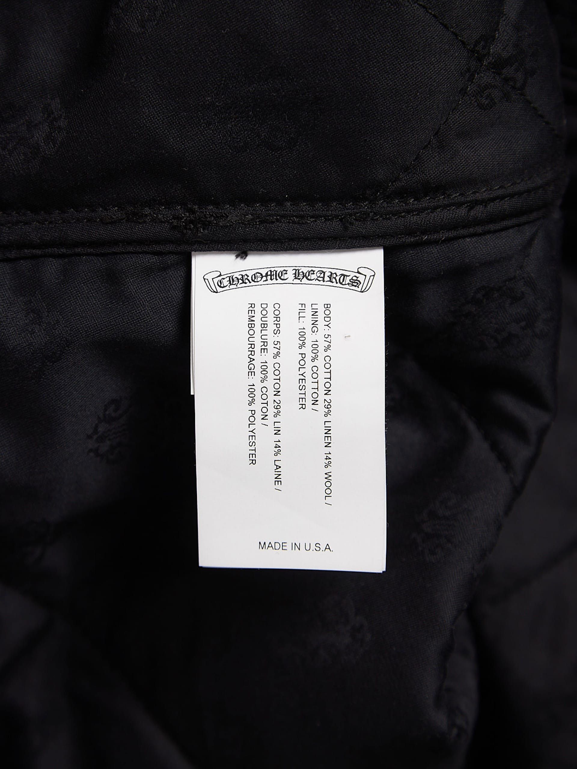 Chrome Hearts Black Silver Button Detailed Cotton Jacket Size US M / EU 48-50 / 2 - 4 Thumbnail