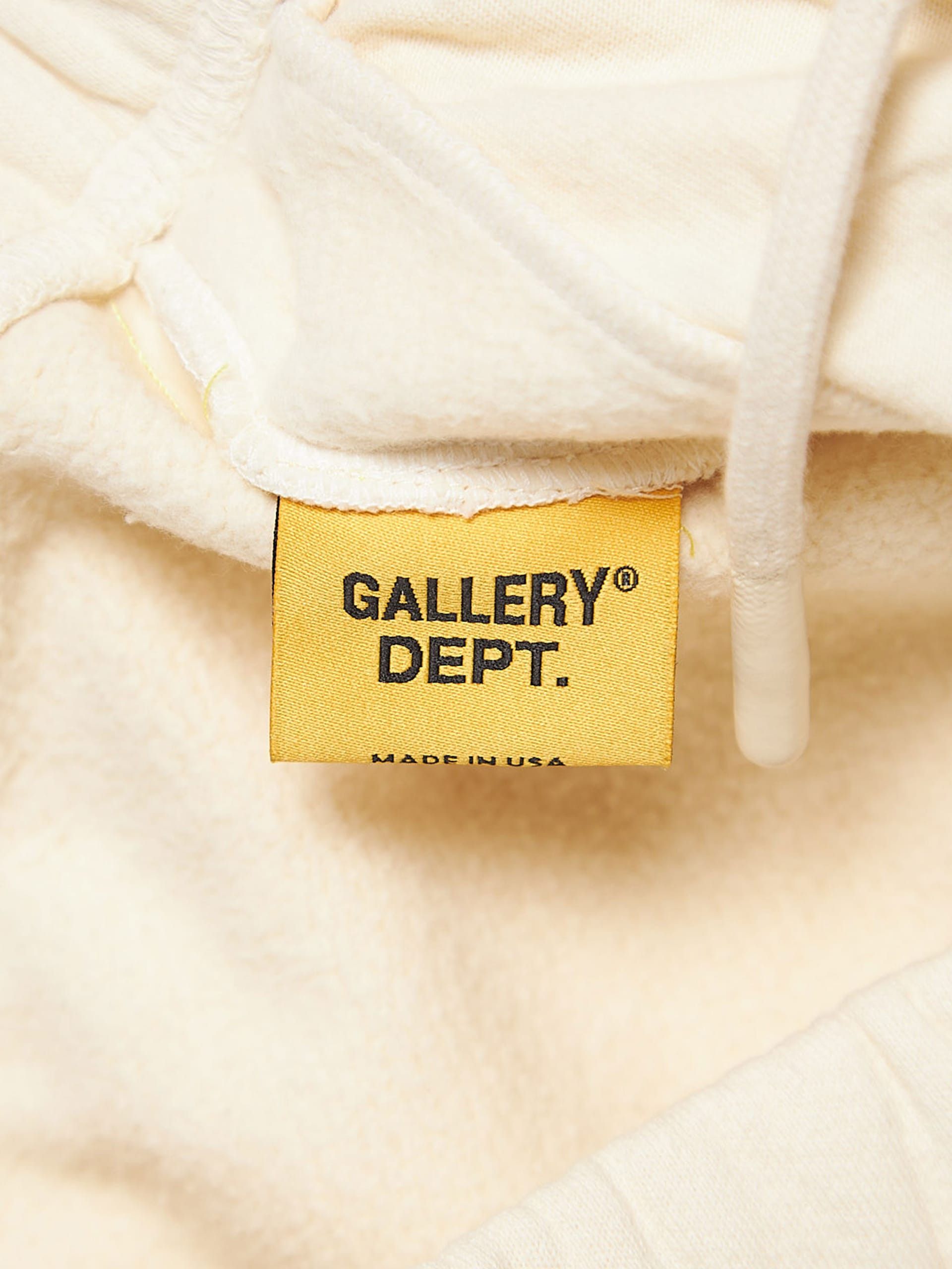 Gallery Dept. Beige Painted Logo Printed Flared Cotton Sweatpants Size US 36 / EU 52 - 4 Thumbnail