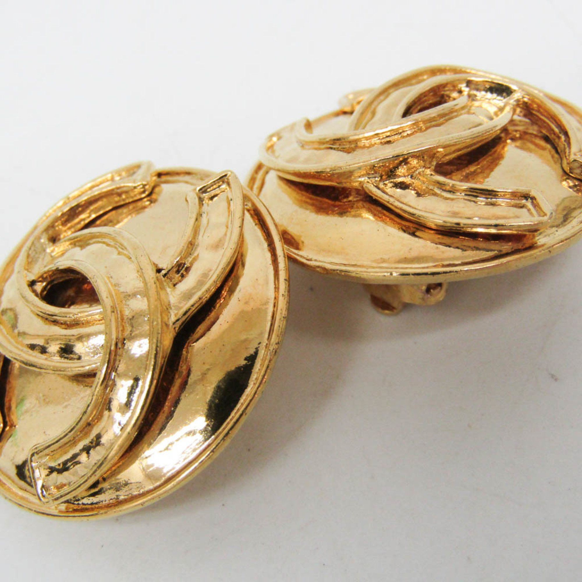 Chanel Chanel COCO Mark Vintage Earrings Gold Plating Clip Earrings Gold Size ONE SIZE - 3 Thumbnail