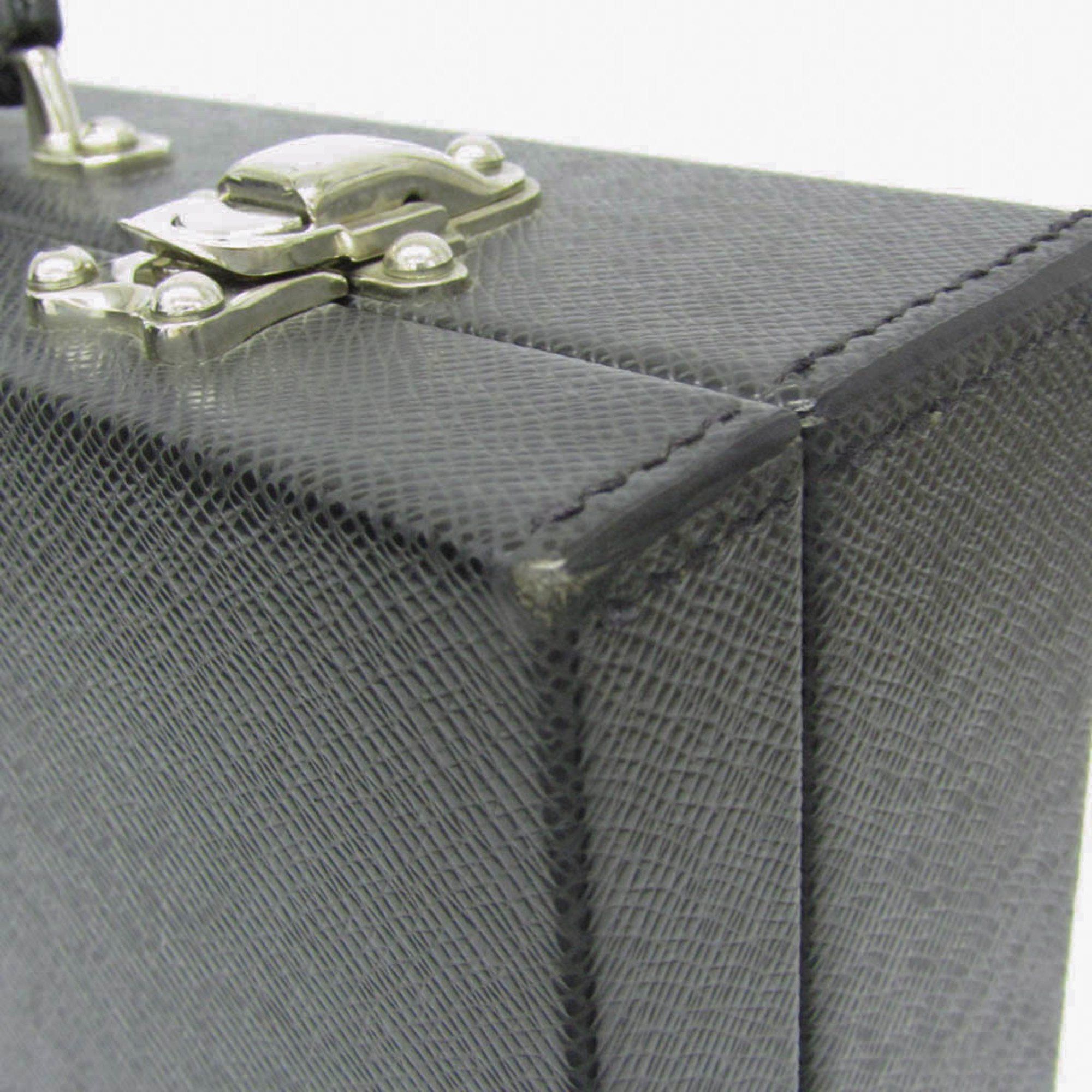 Louis Vuitton Louis Vuitton Taiga Diplomat M30012 Men's Attaché Case Ardoise,Black Size ONE SIZE - 9 Thumbnail