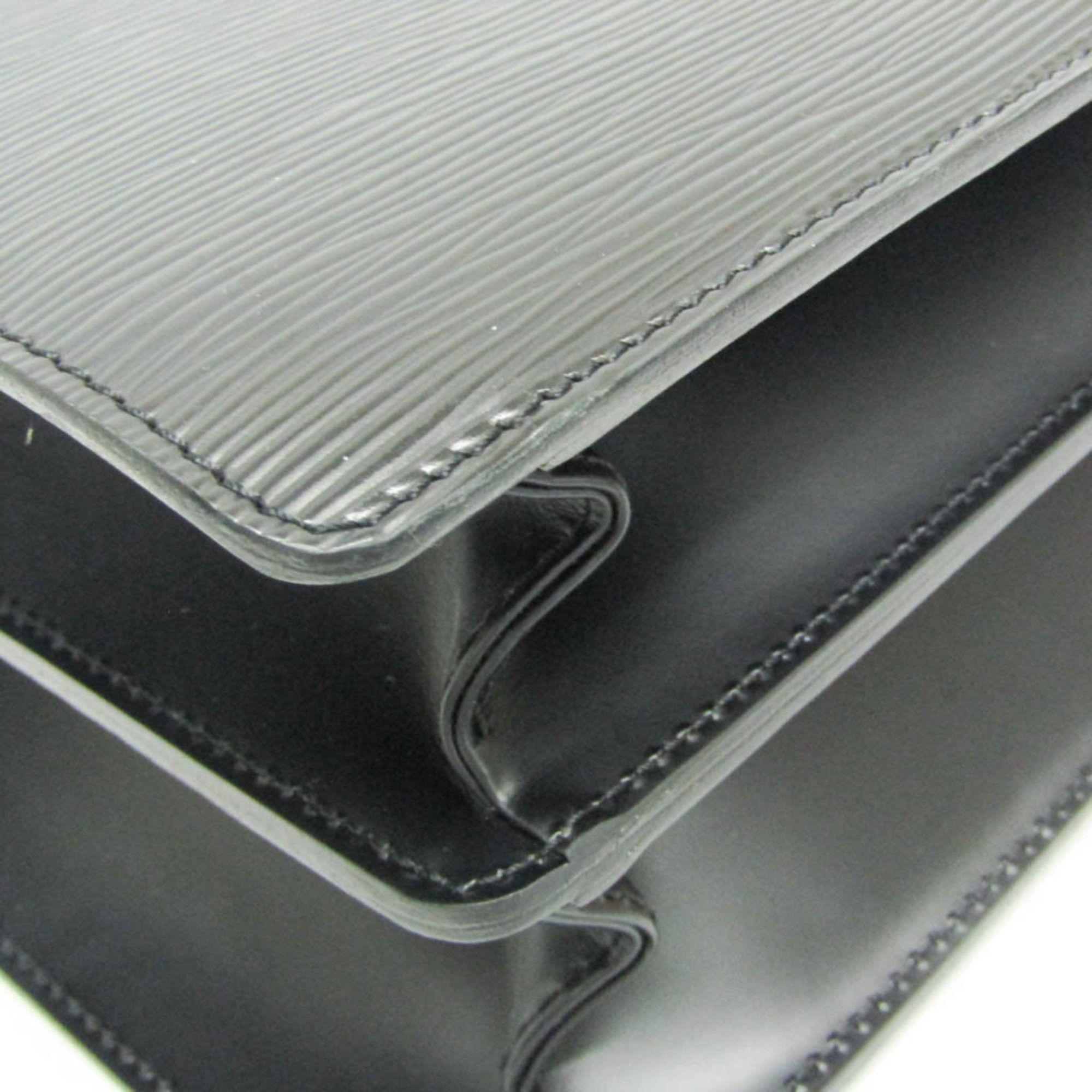 Louis Vuitton Louis Vuitton Epi Serviette Fermoir M54352 Men's Briefcase Black,Noir Size ONE SIZE - 4 Thumbnail