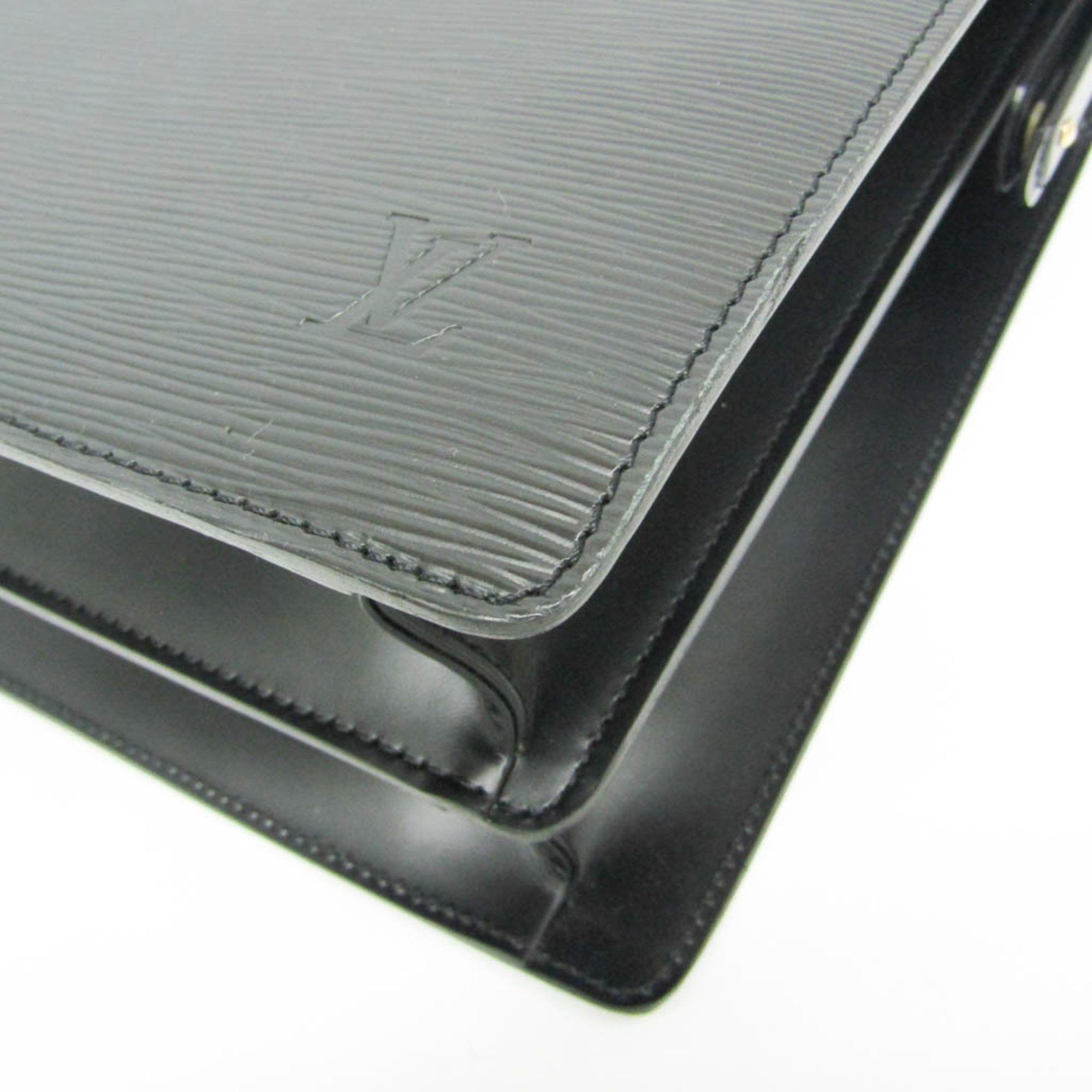 Louis Vuitton Louis Vuitton Epi Serviette Fermoir M54352 Men's Briefcase Black,Noir Size ONE SIZE - 5 Thumbnail