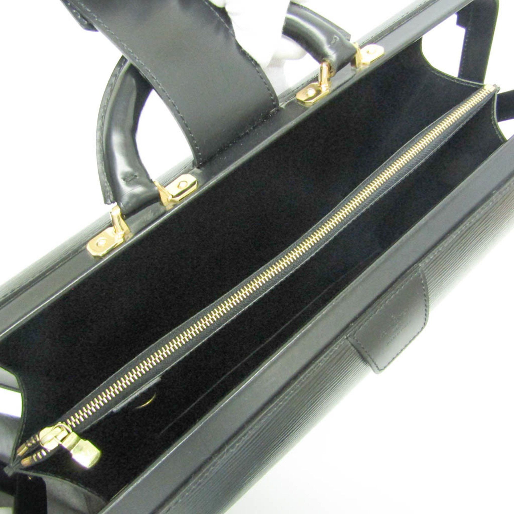 Louis Vuitton Louis Vuitton Epi Serviette Fermoir M54352 Men's Briefcase Black,Noir Size ONE SIZE - 3 Thumbnail