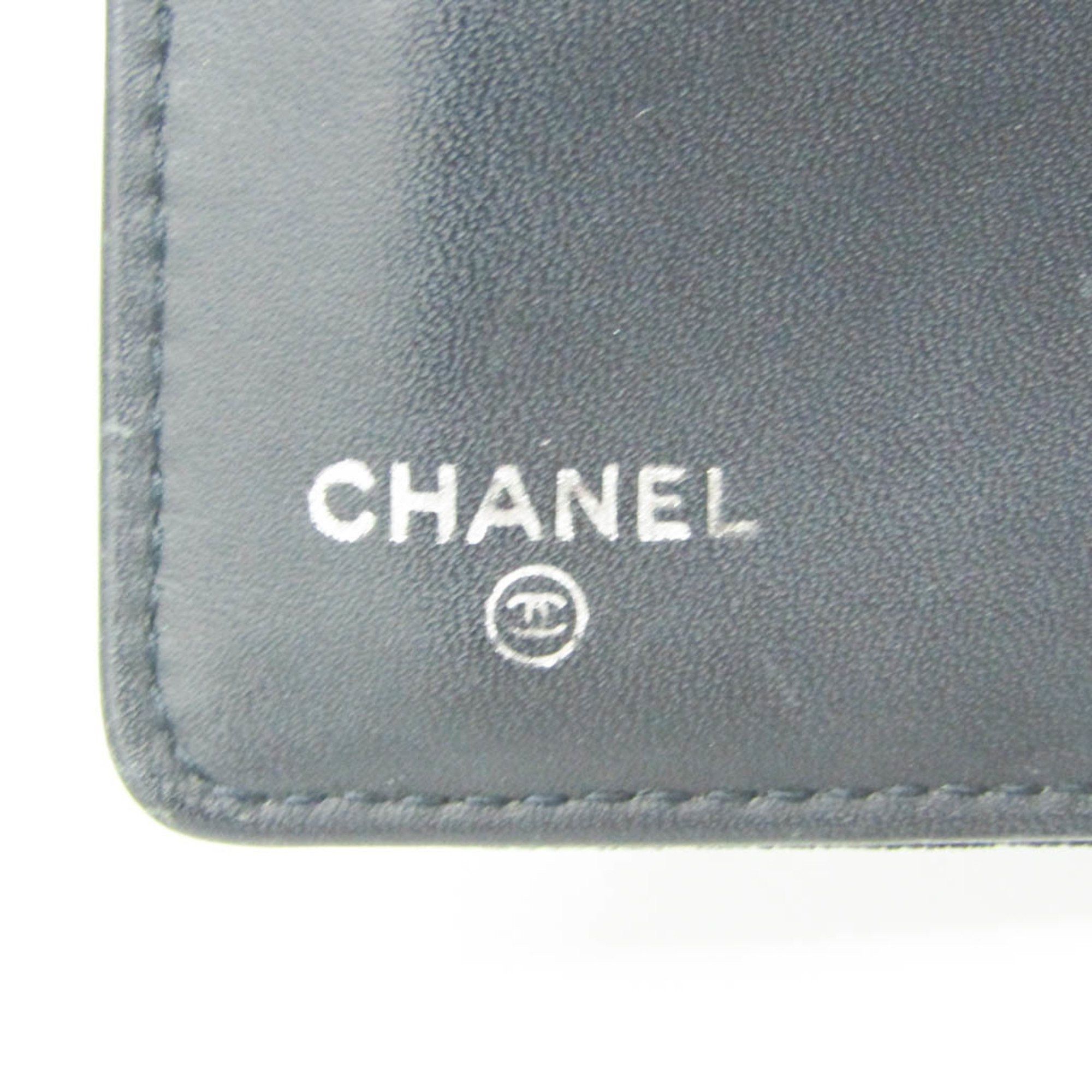 Chanel Chanel Boy Chanel A80285 Women's Velour Long Wallet (bi-fold) Dark Navy Size ONE SIZE - 11 Thumbnail