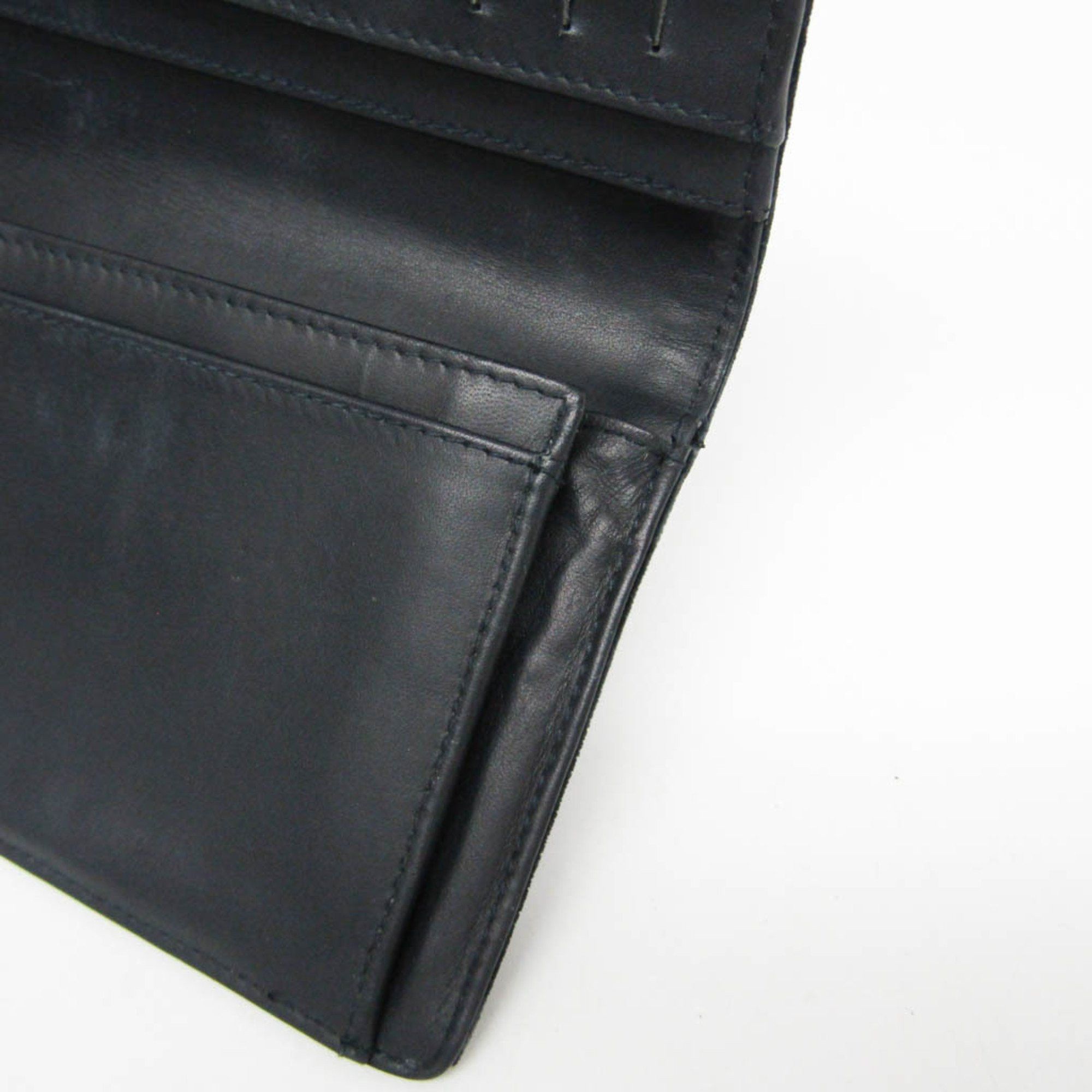 Chanel Chanel Boy Chanel A80285 Women's Velour Long Wallet (bi-fold) Dark Navy Size ONE SIZE - 10 Thumbnail