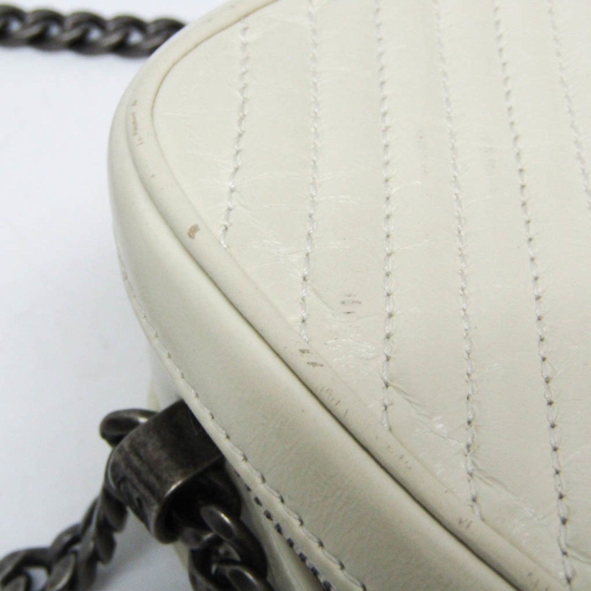 Chanel Chanel Boy Chanel Camera Bag A92656 Women's Leather Shoulder Bag Cream Size ONE SIZE - 10 Thumbnail