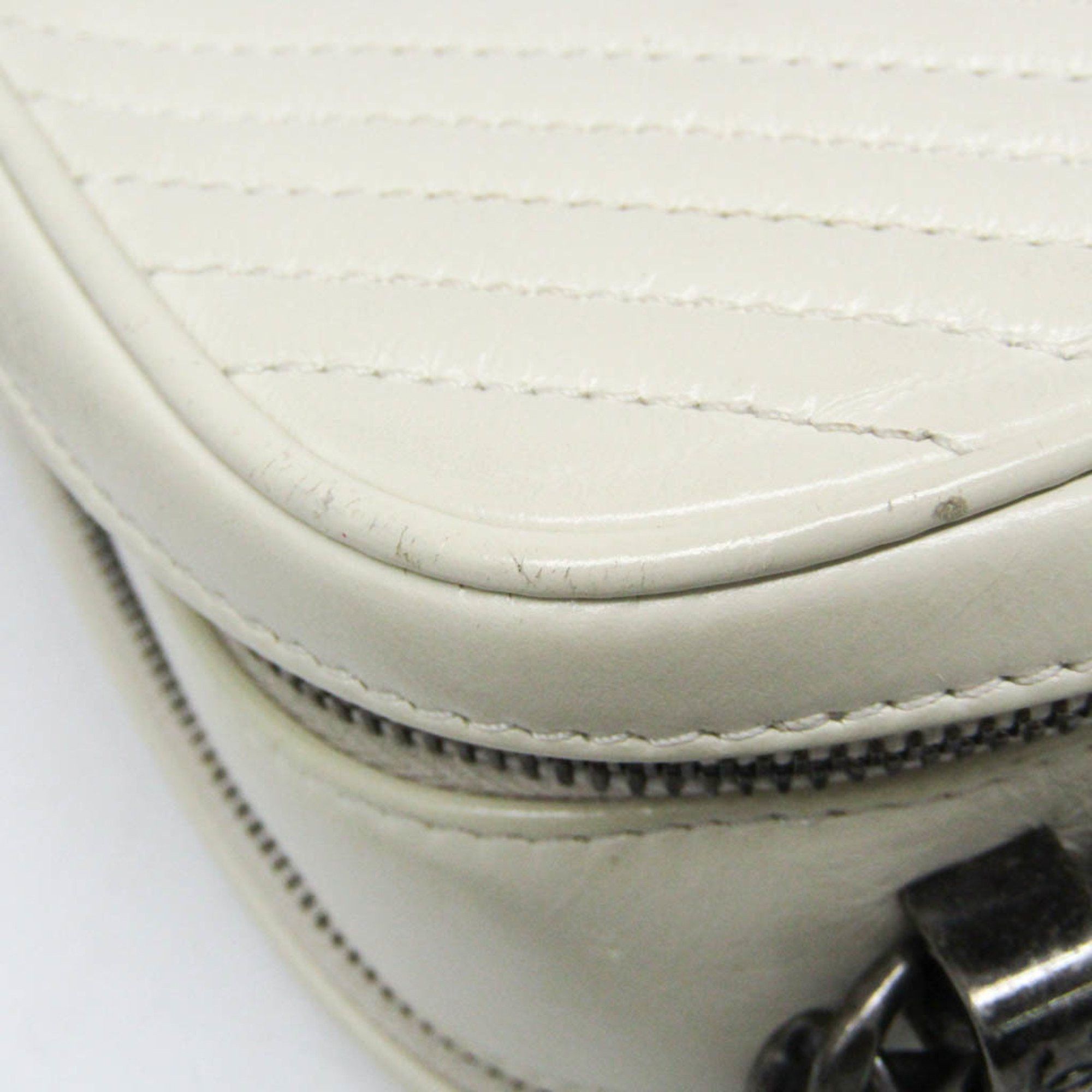 Chanel Chanel Boy Chanel Camera Bag A92656 Women's Leather Shoulder Bag Cream Size ONE SIZE - 7 Thumbnail