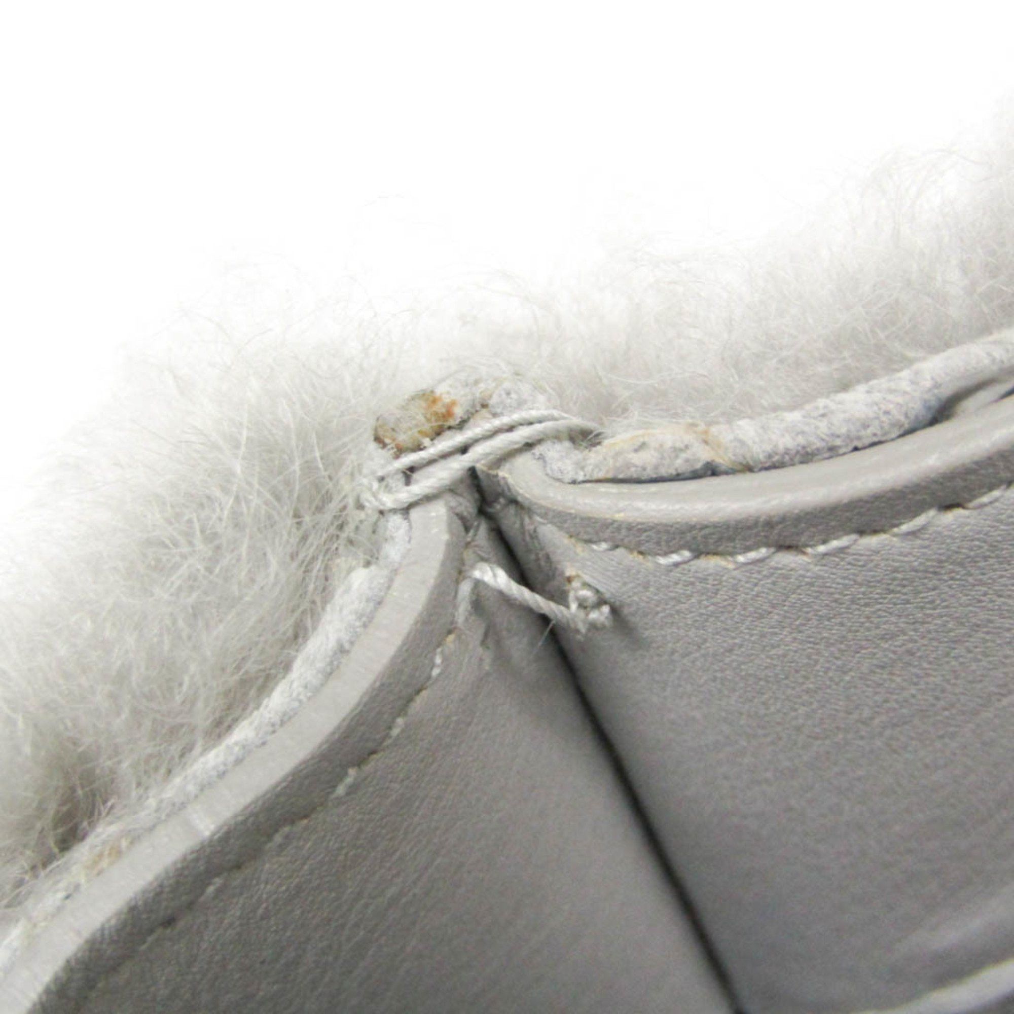 Balenciaga Balenciaga Paper A6 370926 Women's Leather,Leather Handbag,Shoulder Bag Gray Size ONE SIZE - 9 Thumbnail
