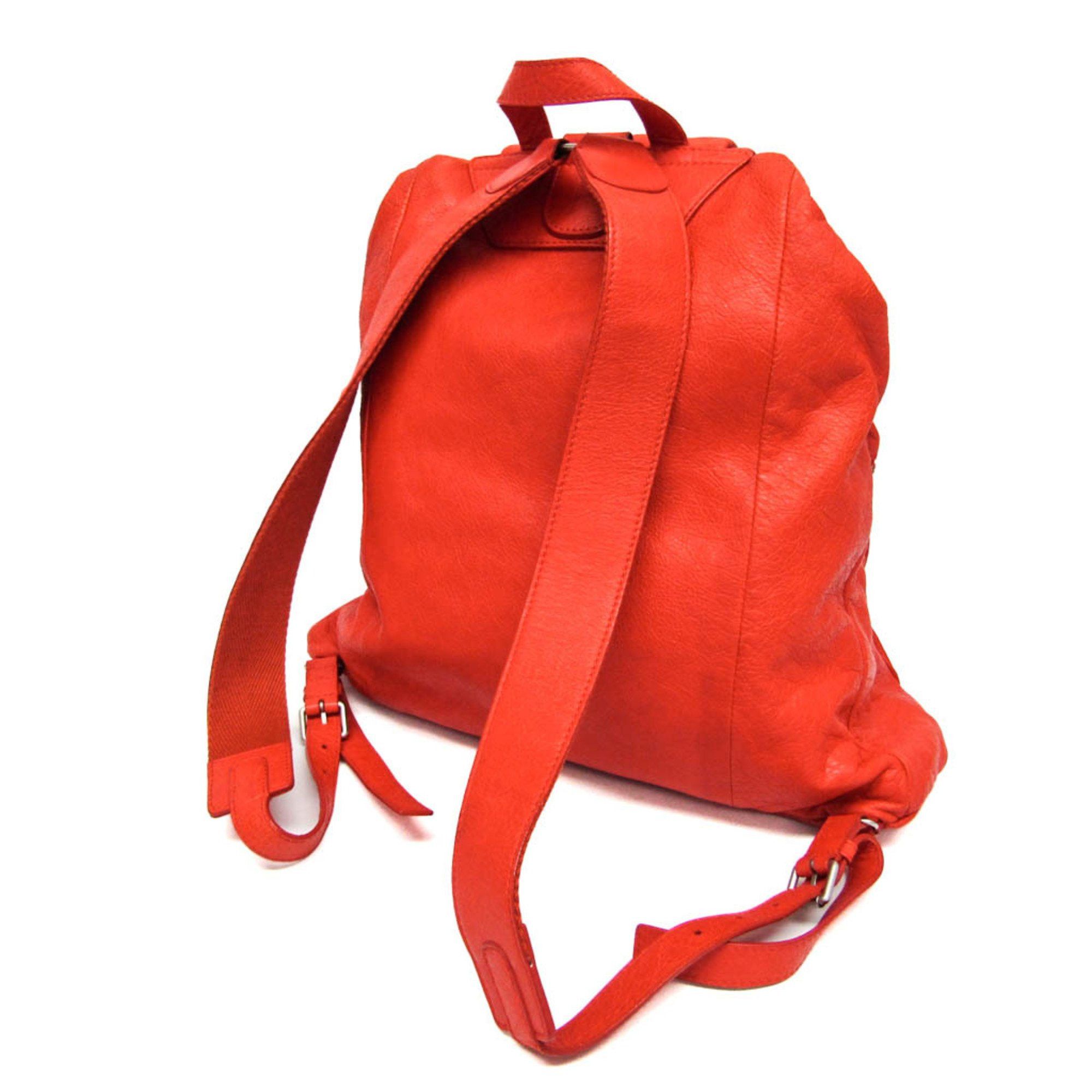 Balenciaga Balenciaga 326404 Women,Men Leather Backpack Red Color Size ONE SIZE - 3 Thumbnail