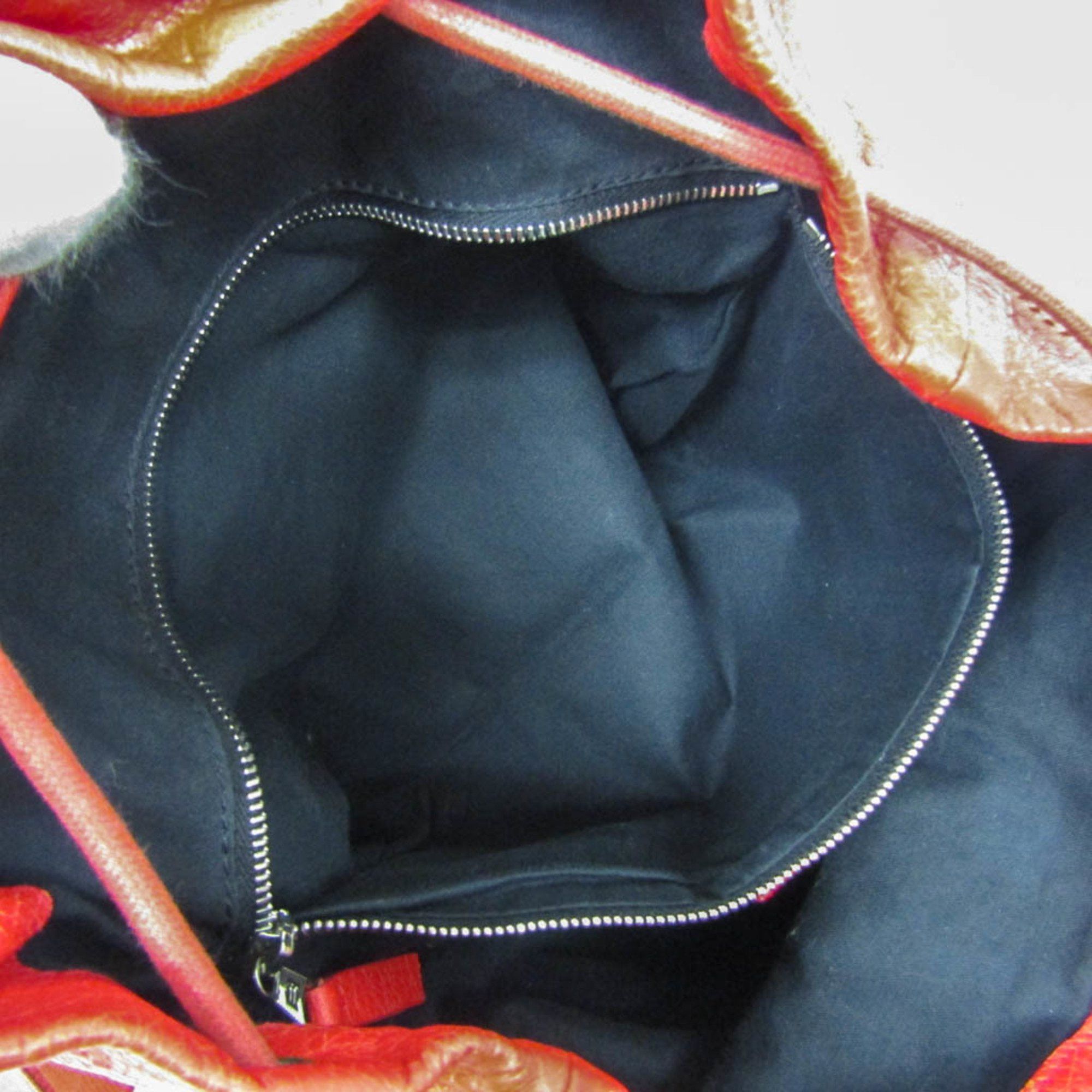 Balenciaga Balenciaga 326404 Women,Men Leather Backpack Red Color Size ONE SIZE - 13 Thumbnail